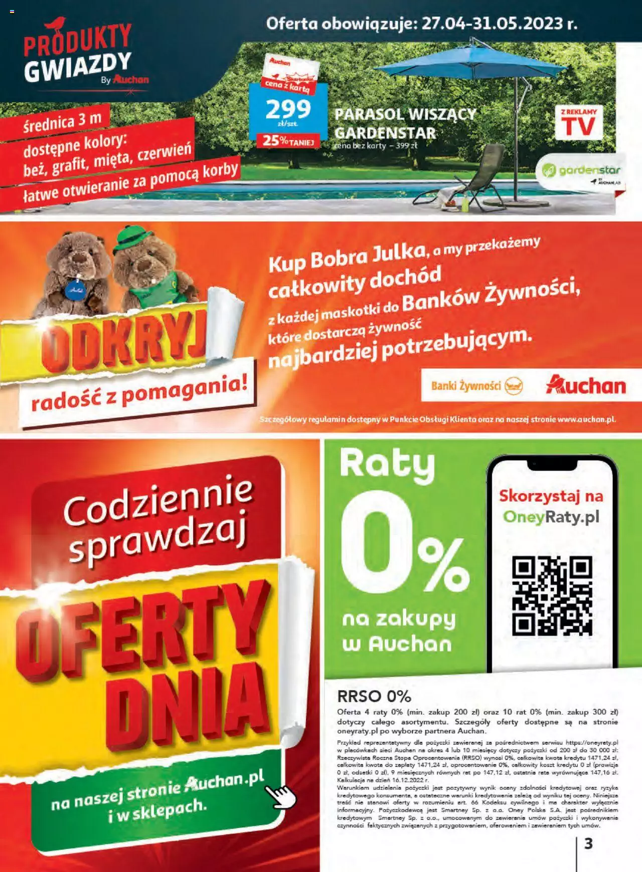 Auchan majowe odkrycia cenowe Hipermarket Gazetka  od 04.05.2023 do 10.05.2023 strona 3