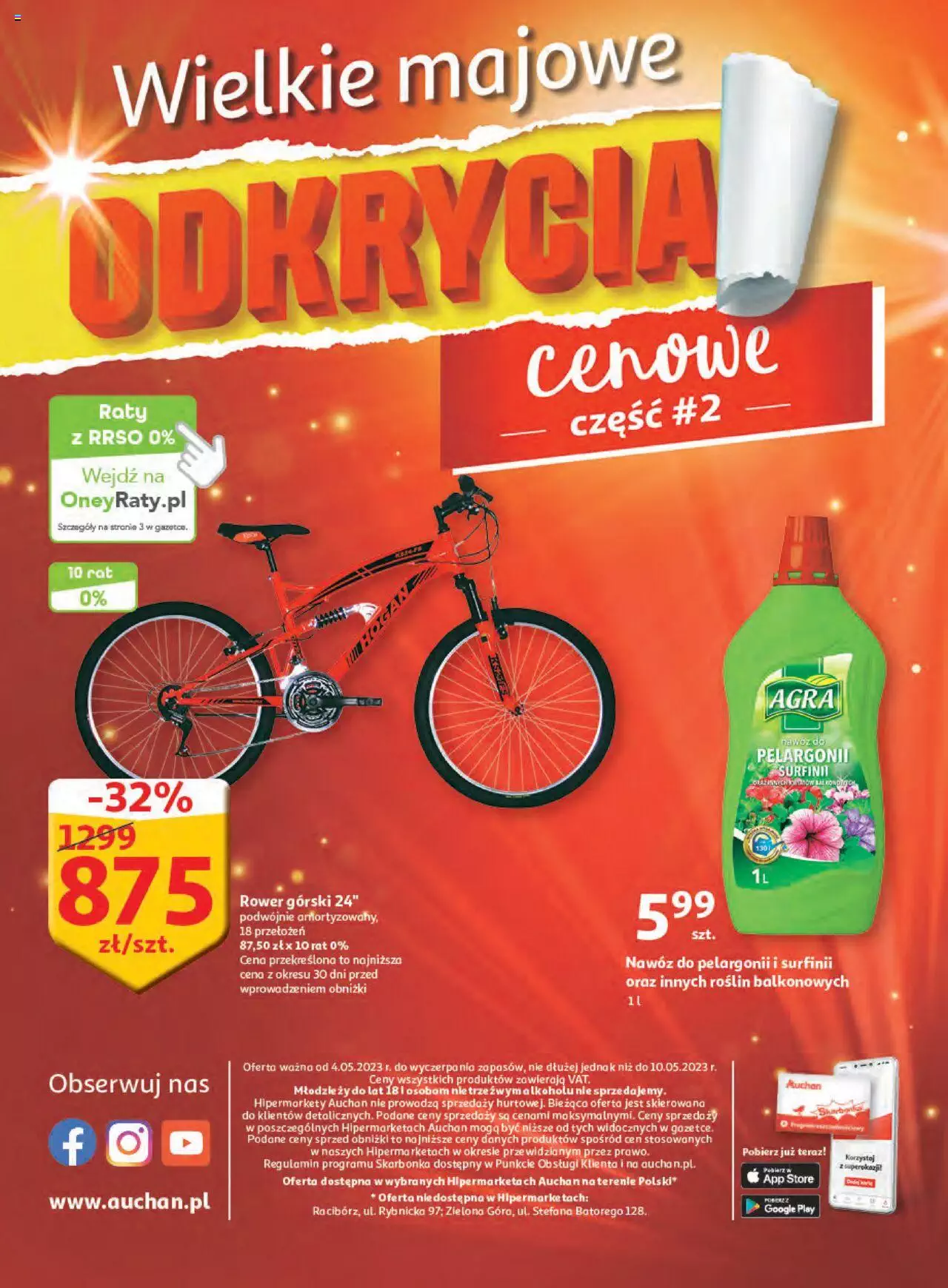 Auchan majowe odkrycia cenowe Hipermarket Gazetka  od 04.05.2023 do 10.05.2023 strona 48