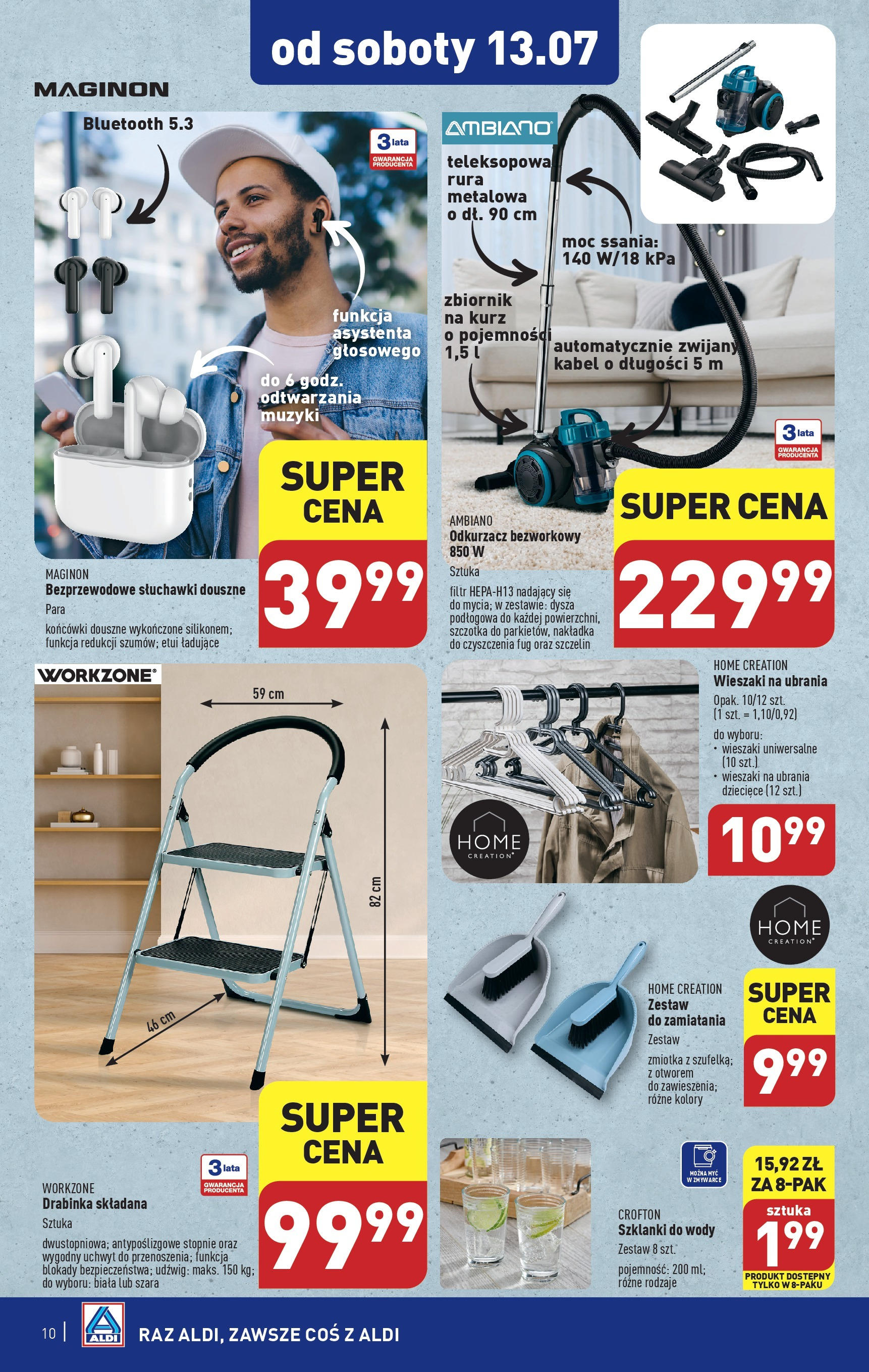 Aldi Artykuły przemysłowe i tekstylia Gazetka ważna od 08.07.2024 do 13.07.2024 strona 7