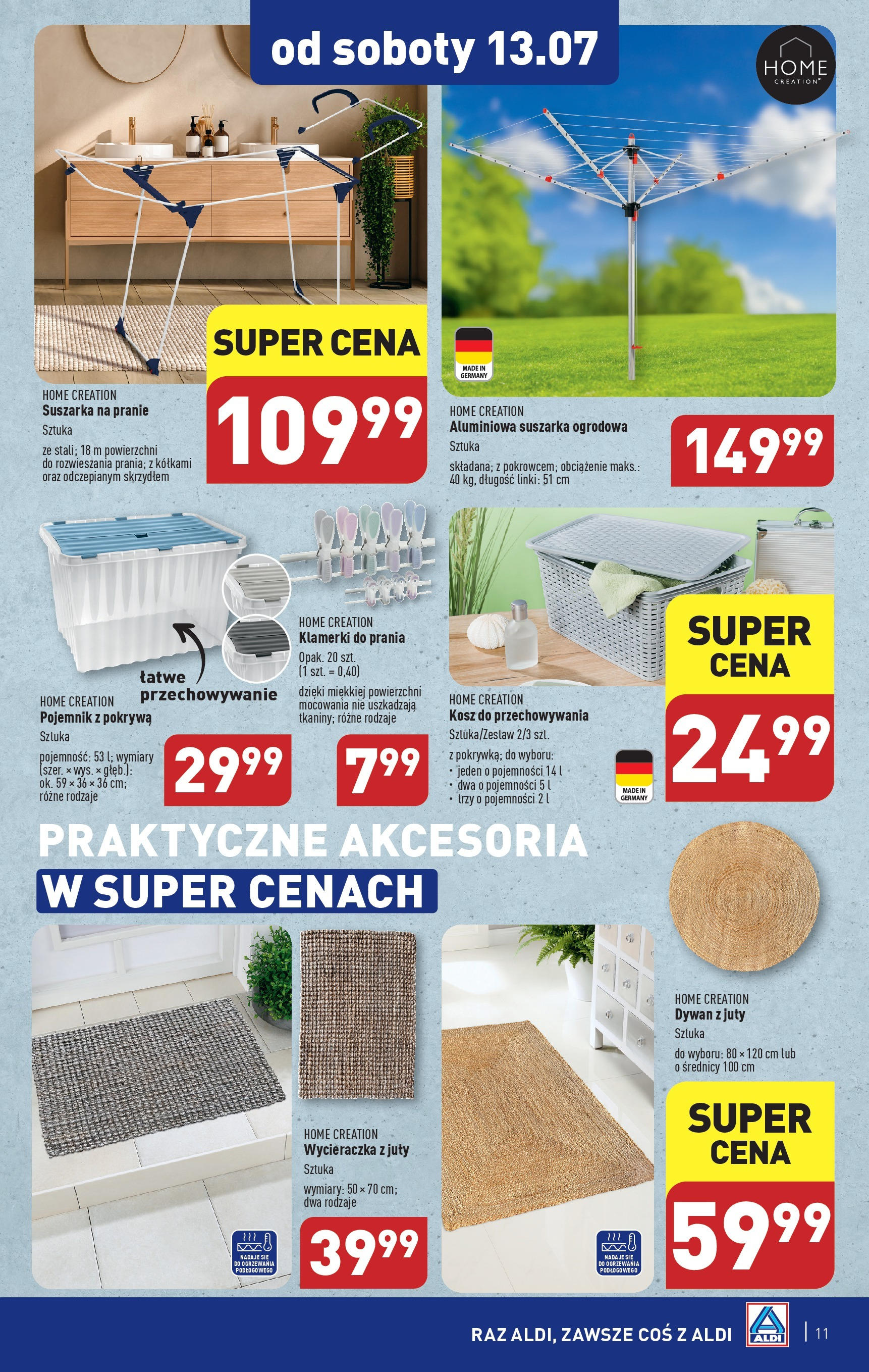Aldi Artykuły przemysłowe i tekstylia Gazetka ważna od 08.07.2024 do 13.07.2024 strona 8