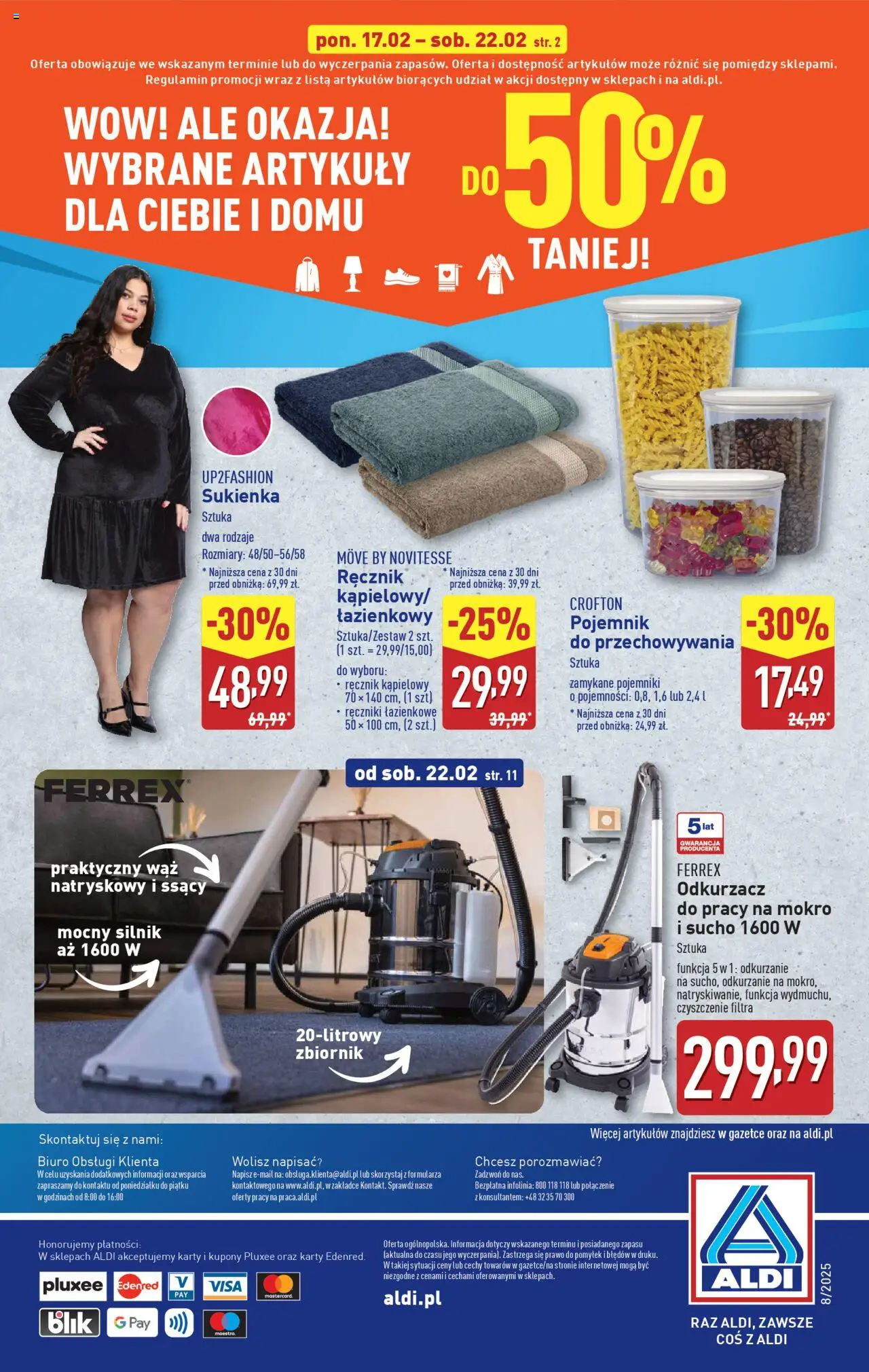 Aldi Artykuły przemysłowe i tekstylia Gazetka  ważna od  17.02.2025 do 22.02.2025 strona 14