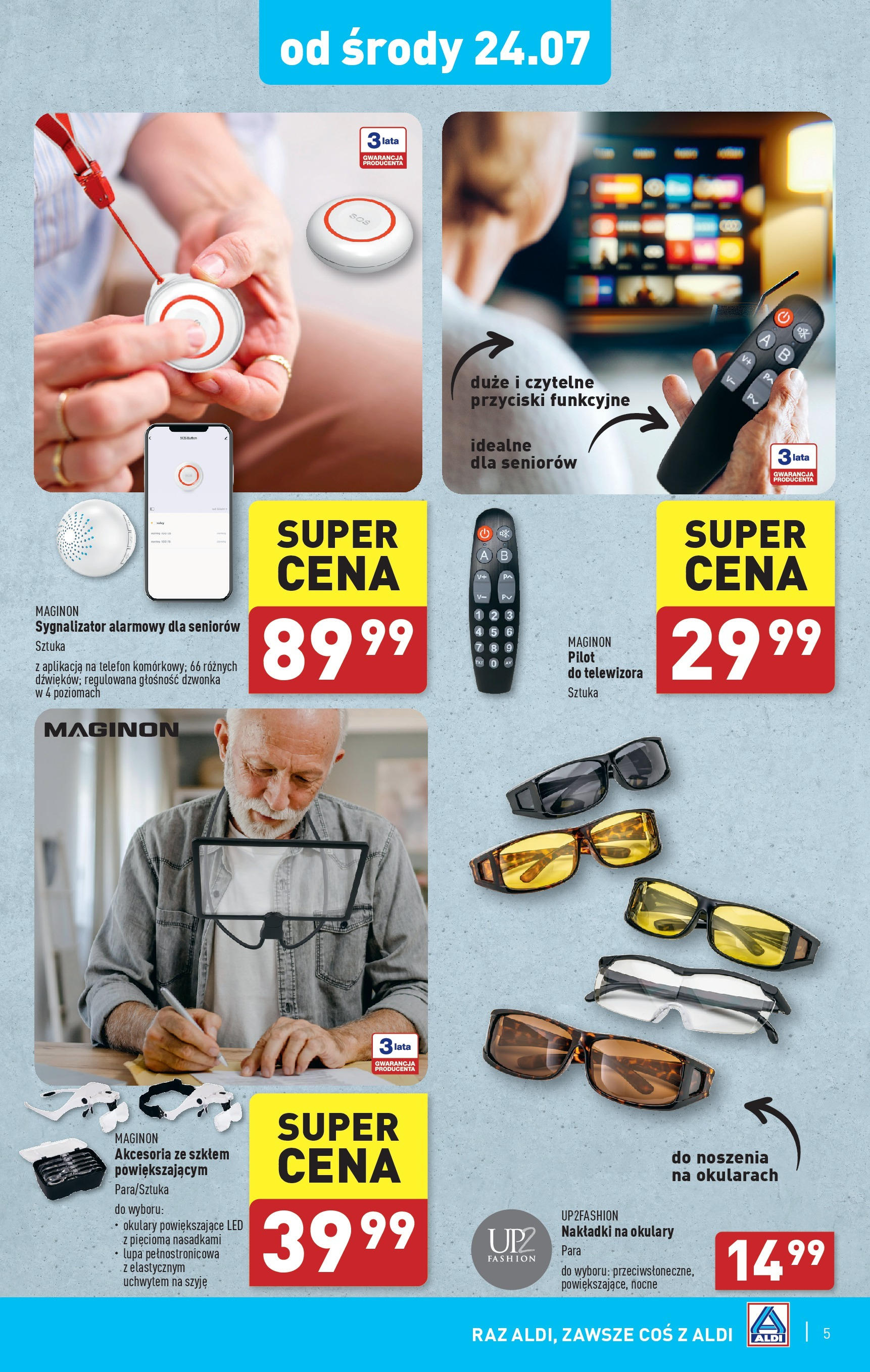 Aldi Artykuły przemysłowe i tekstylia Gazetka  ważna od 22.07.2024 do 27.07.2024 strona 3