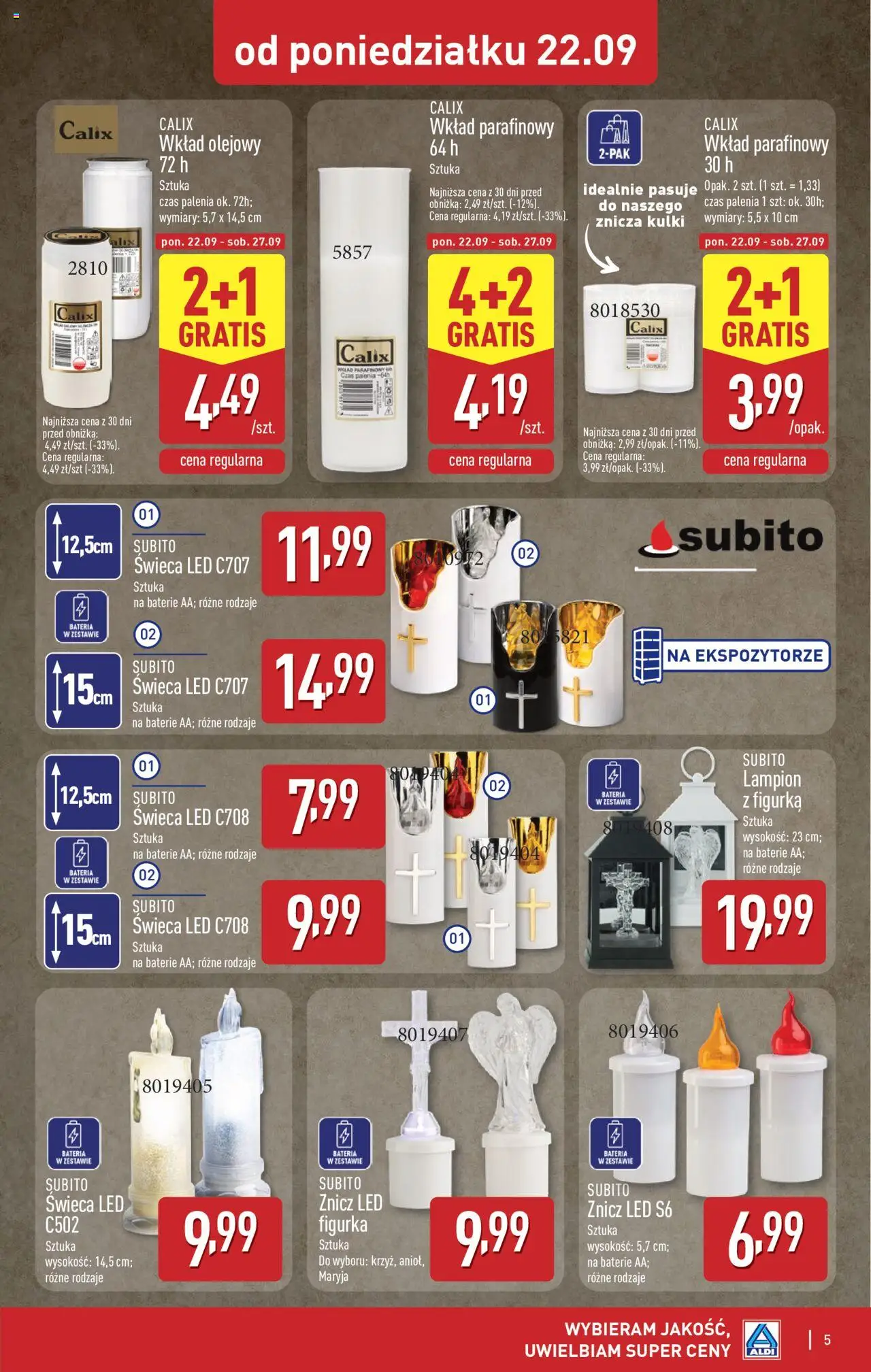 Aldi Artykuły przemysłowe i tekstylia  Gazetka ważna od 22.09.2025 do 27.09.2025 strona 5