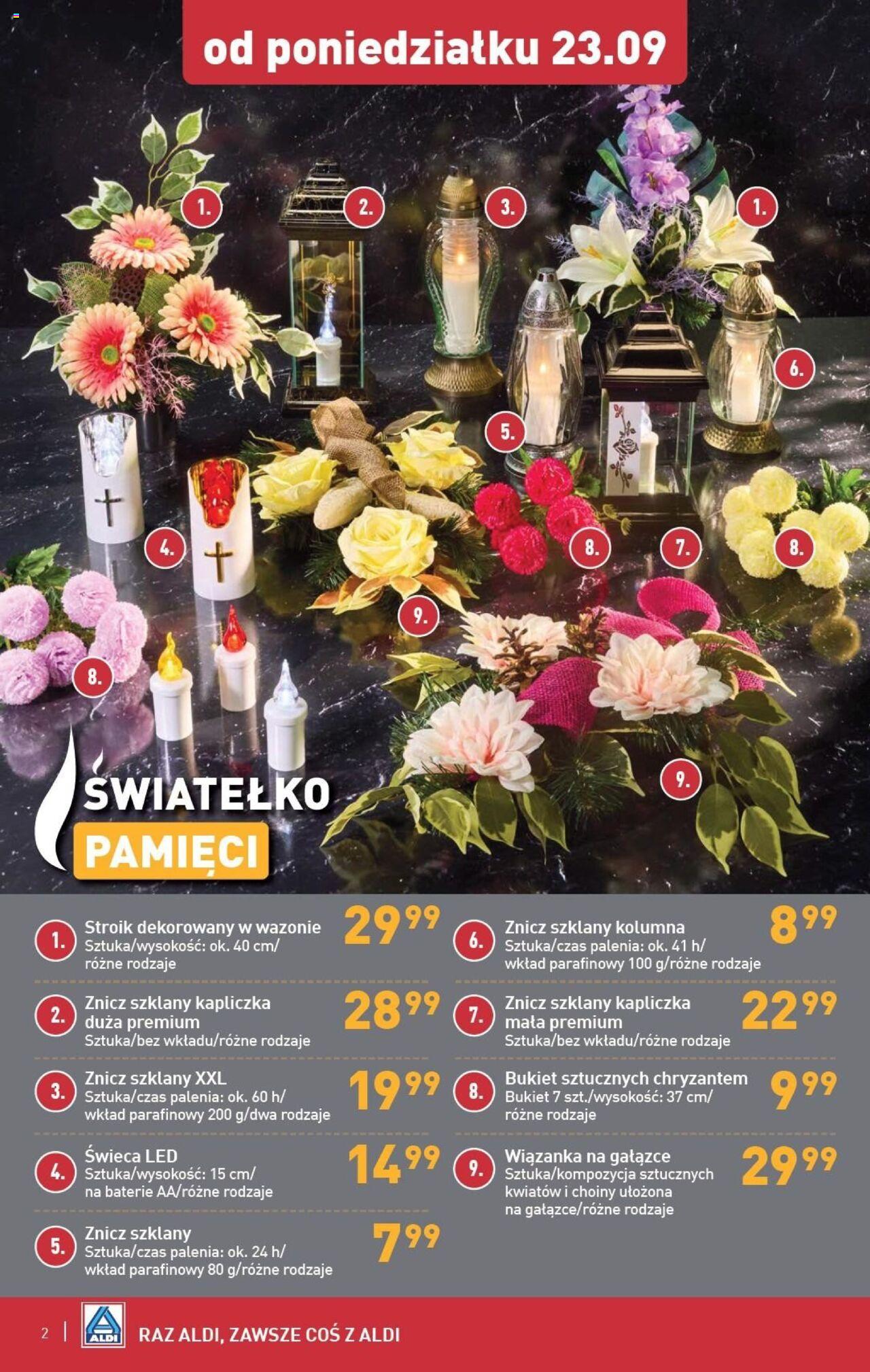 Aldi Artykuły przemysłowe i tekstylia Gazetka ważna od 23.09.2024 do 28.09.2024 strona 2