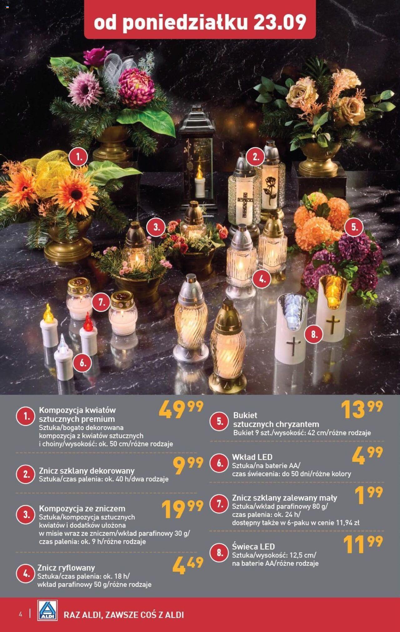 Aldi Artykuły przemysłowe i tekstylia Gazetka ważna od 23.09.2024 do 28.09.2024 strona 4