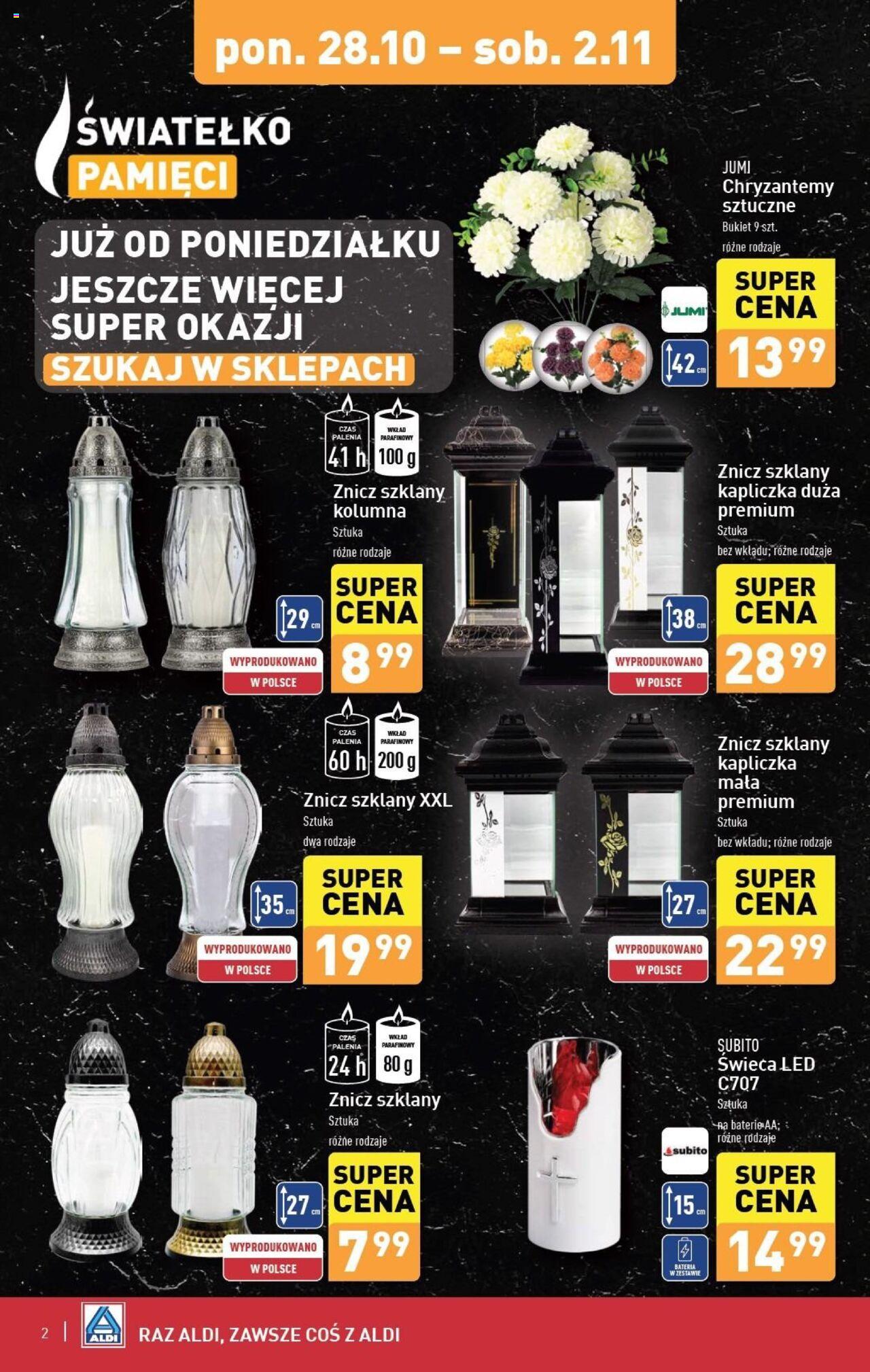 Aldi Artykuły przemysłowe i tekstylia Gazetka ważna od 28.10.2024 do 02.11.2024 strona 2