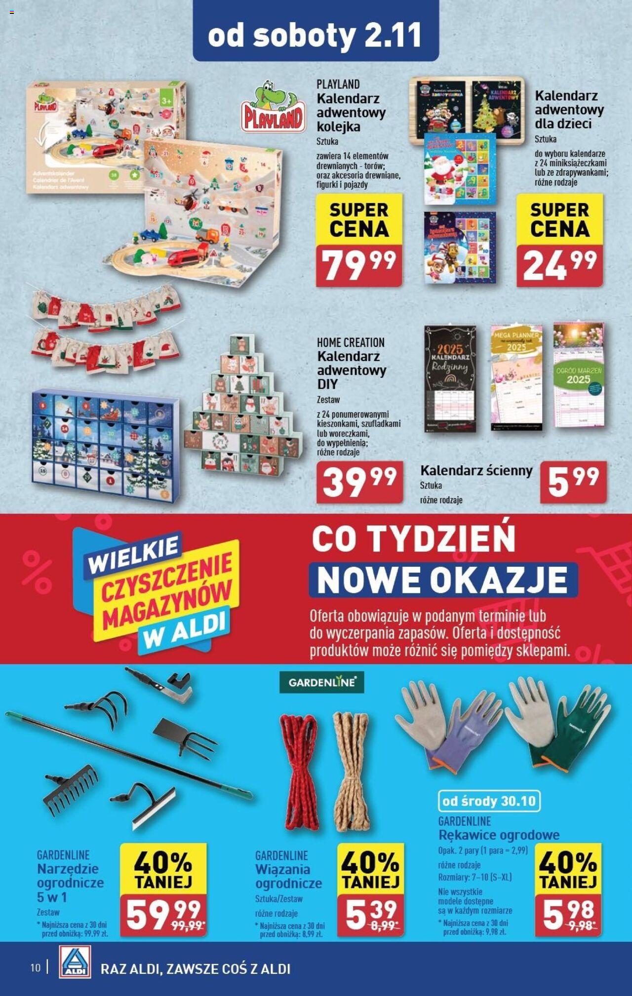 Aldi Artykuły przemysłowe i tekstylia Gazetka ważna od 28.10.2024 do 02.11.2024 strona 10