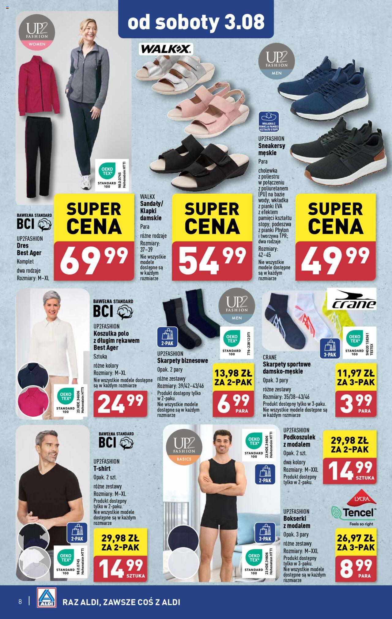 Aldi Artykuły przemysłowe i tekstylia Gazetka ważna  od 29.07.2024 do 03.08.2024 strona 8