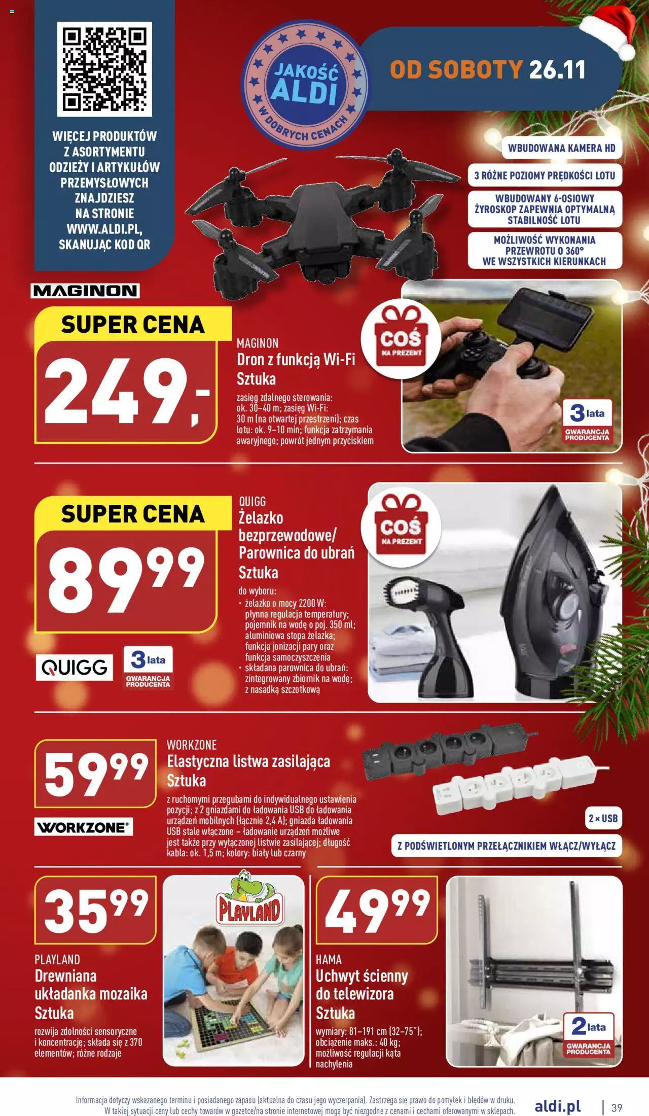Aldi BLACK FRIDAY Gazetka ważna od 21.11.2022 do 26.11.2022 strona 39