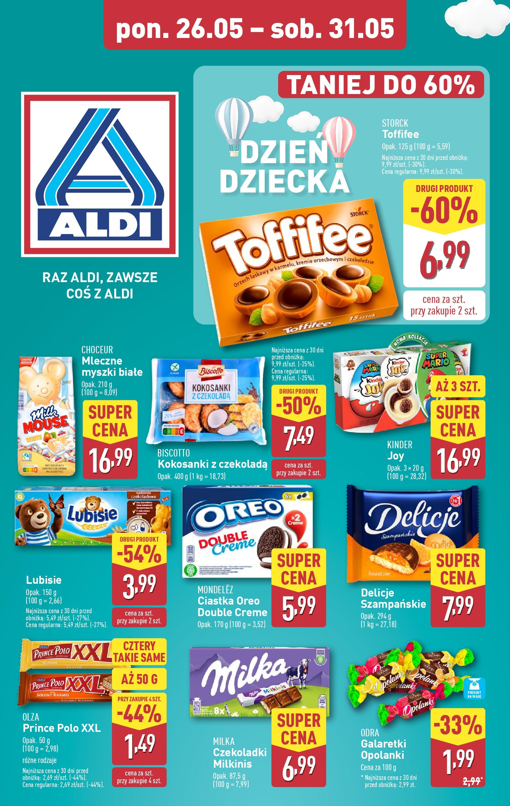 Aldi Dzień Dziecka Gazetka ważna od 26.05.2025 do 31.05.2025 strona 1