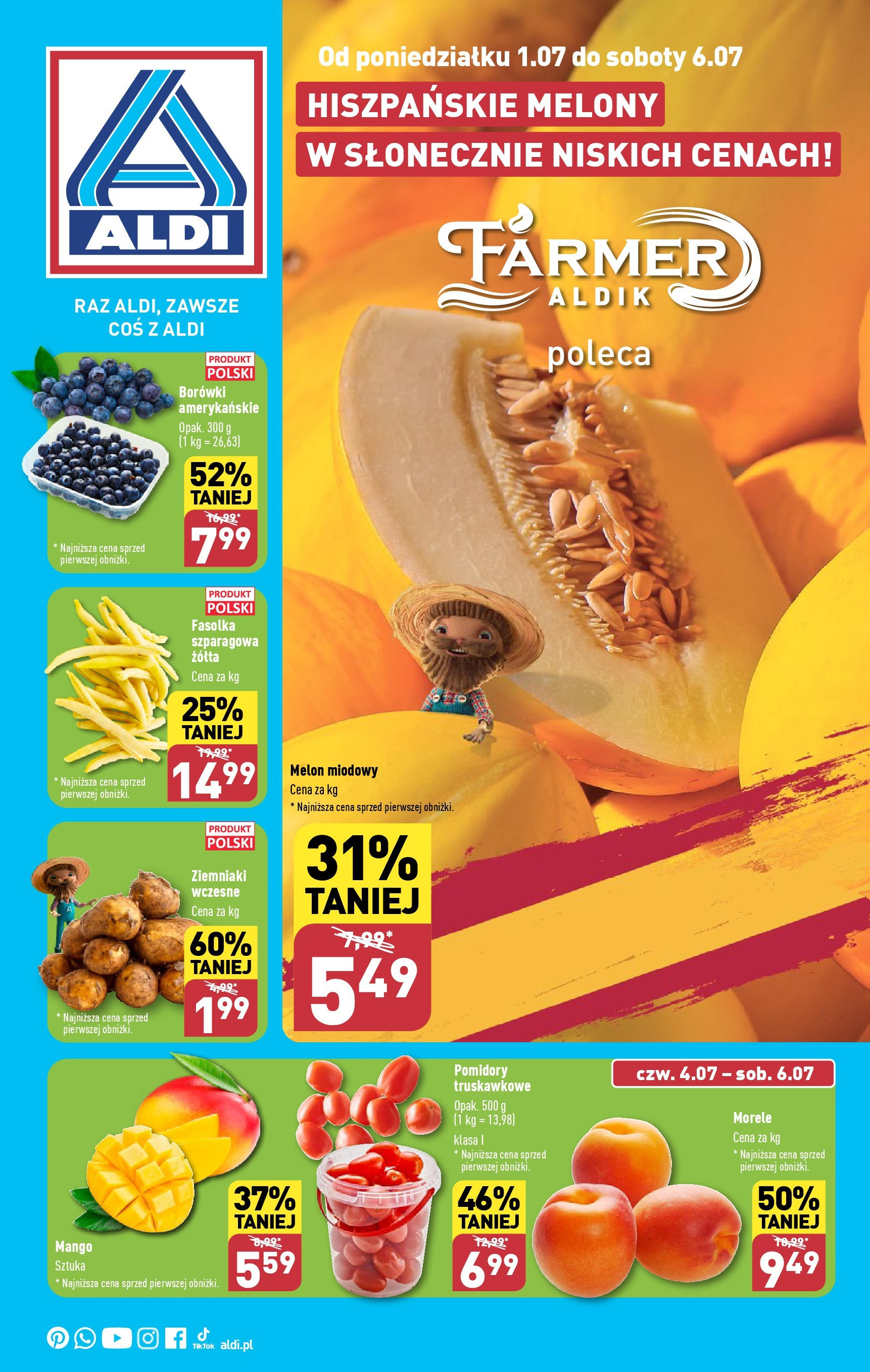 Aldi Farmer Gazetka ważna od 01.07.2024 do 06.07.2024 strona 1