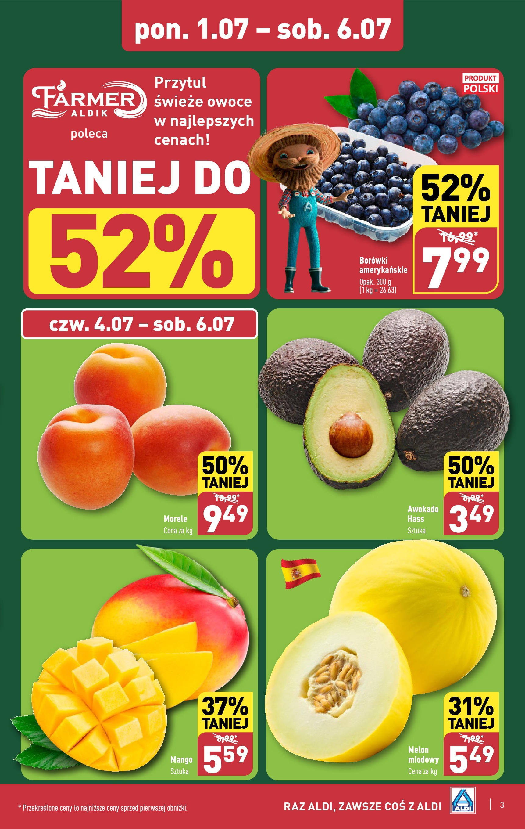 Aldi Farmer Gazetka ważna od 01.07.2024 do 06.07.2024 strona 3