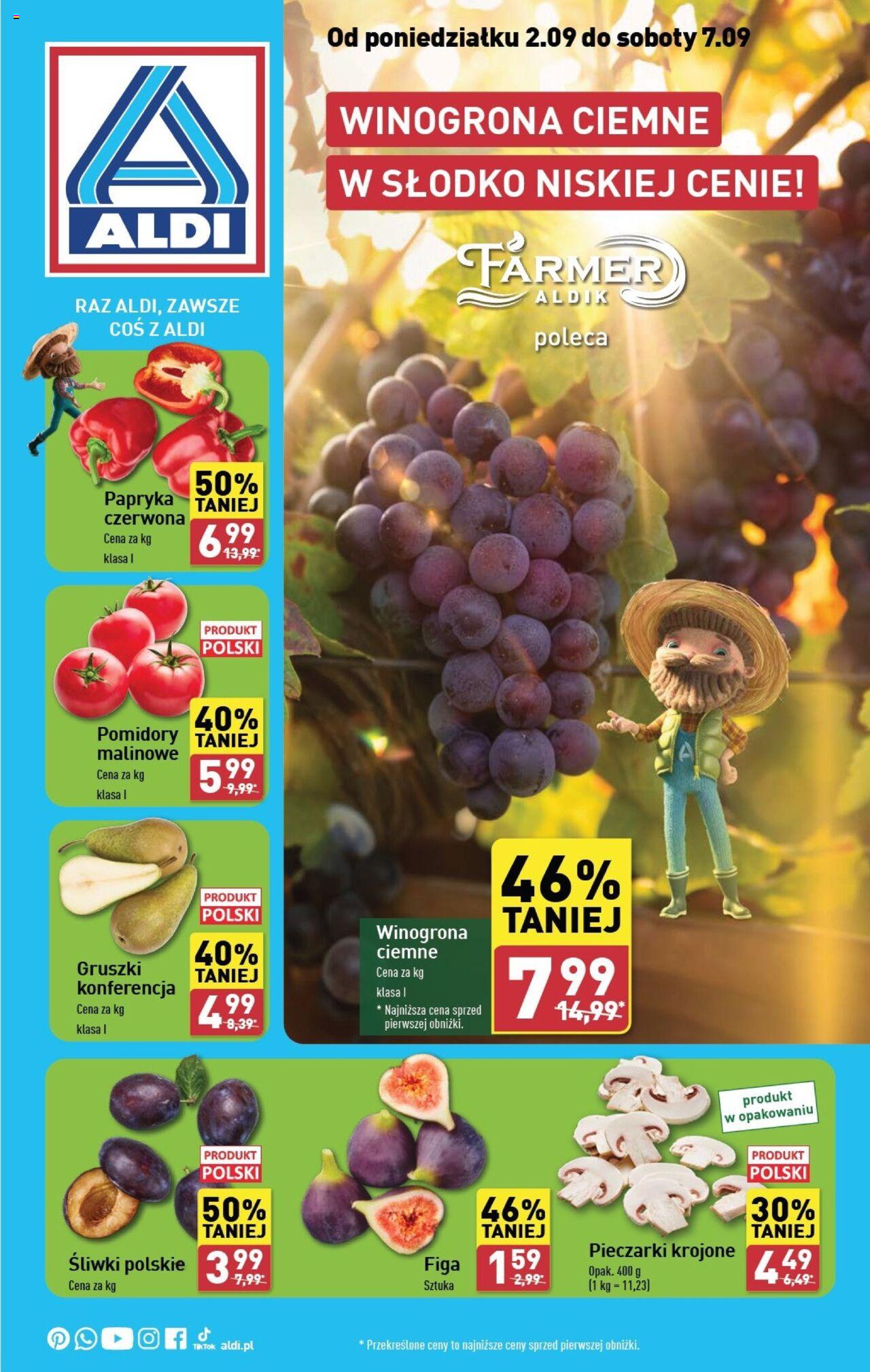 Aldi Farmer Gazetka ważna od 02.09.2024 do 07.09.2024 strona 1
