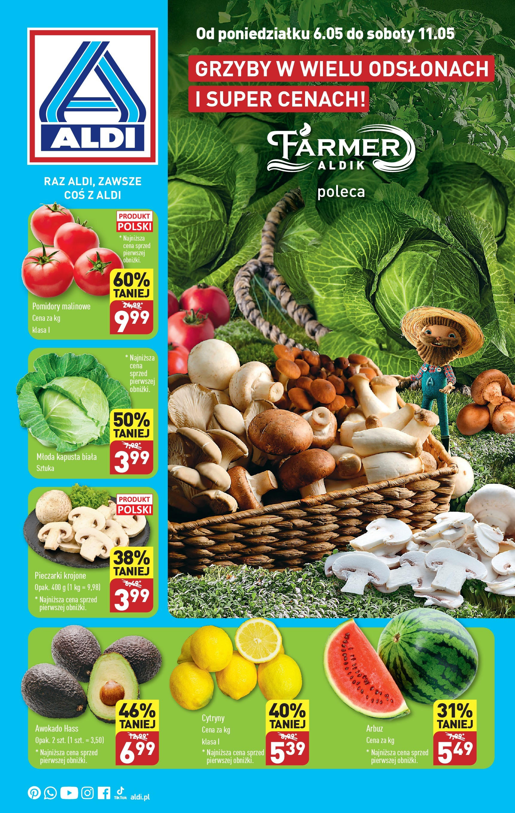 Aldi Farmer Gazetka ważna od 06.05.2024 do 11.05.2024 strona 1