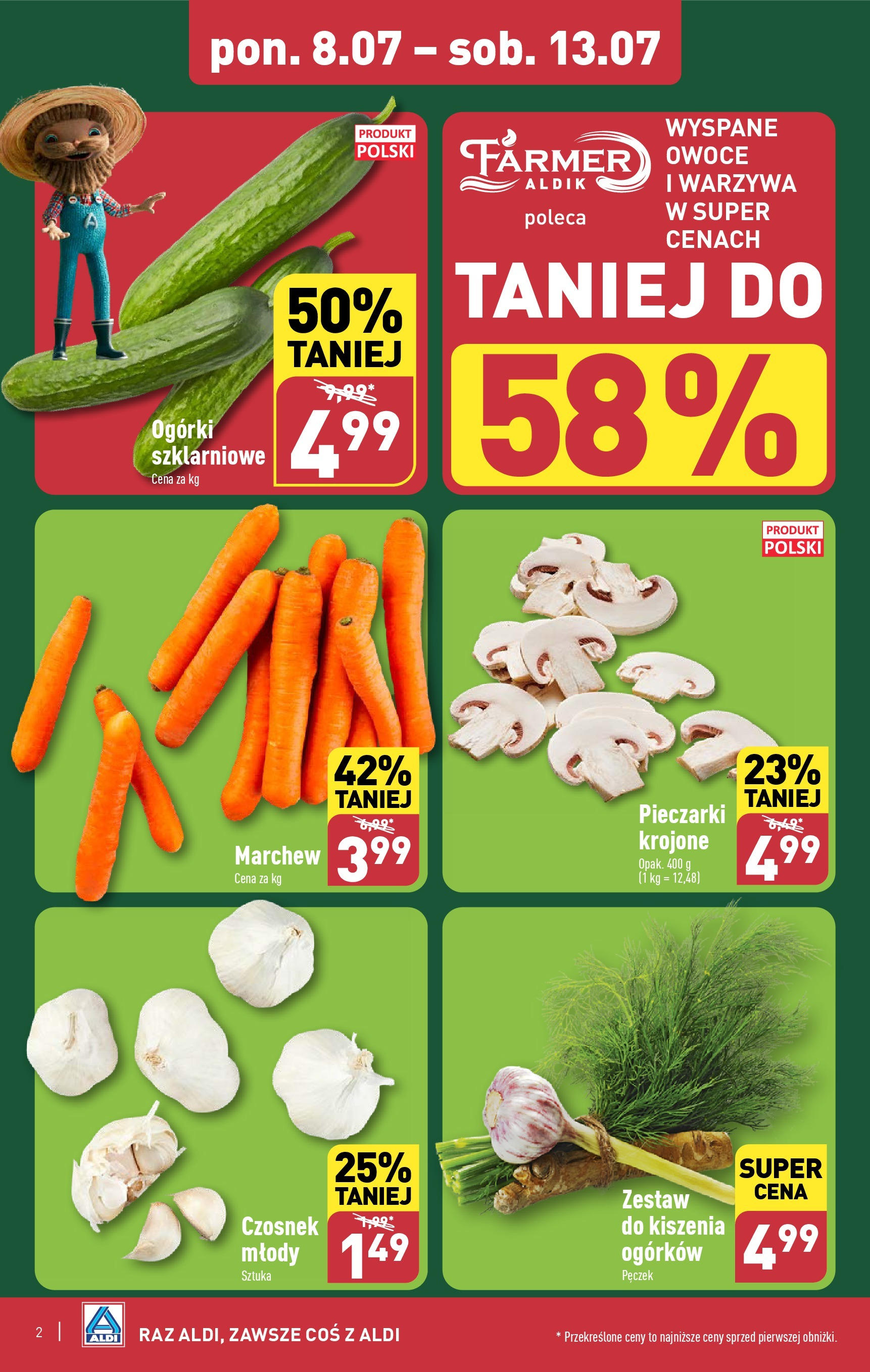 Aldi Farmer Gazetka ważna od 08.07.2024 do 13.07.2024  1 strona 2
