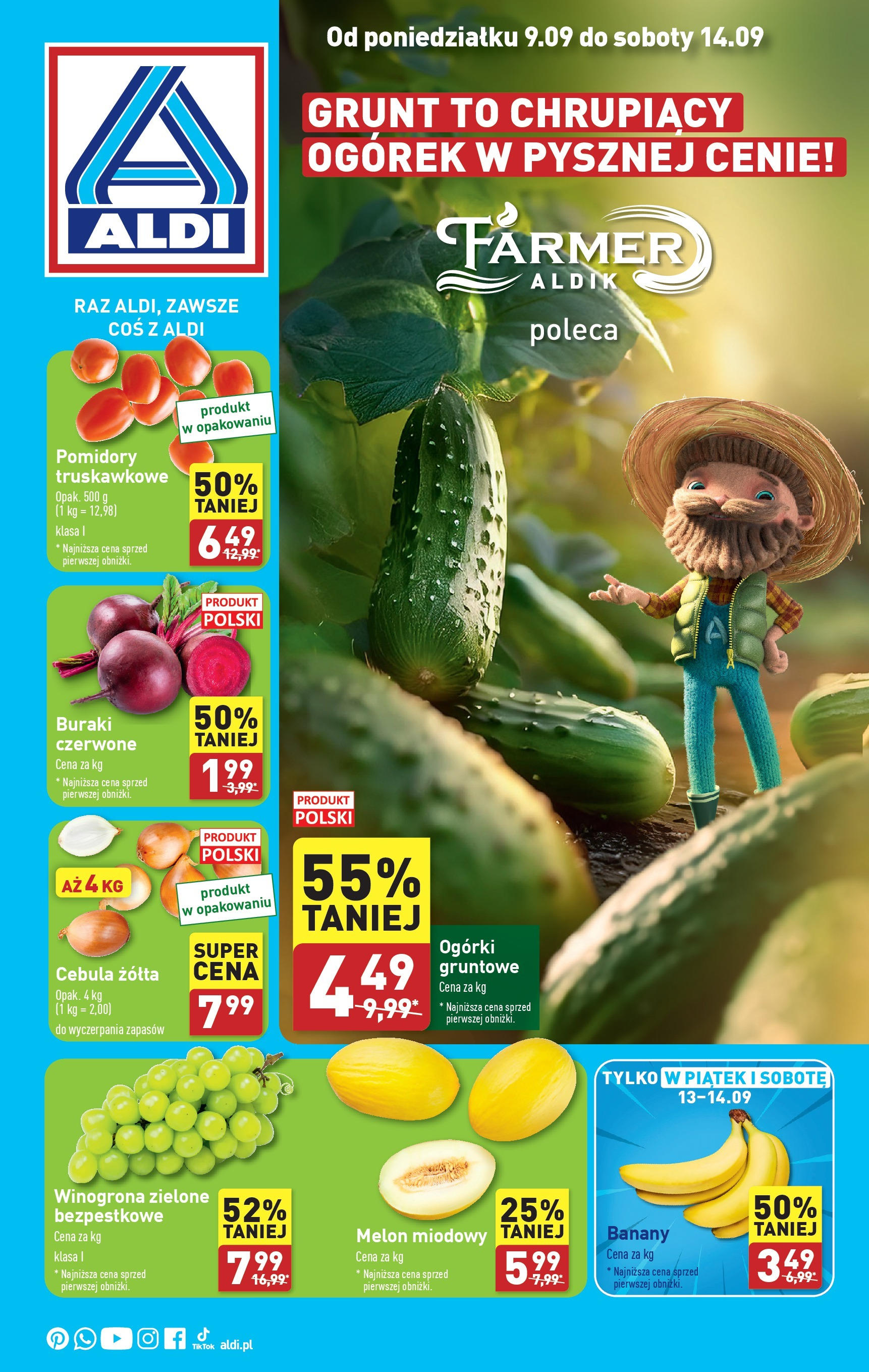Aldi Farmer Gazetka ważna  od 09.09.2024 do 14.09.2024 strona 1