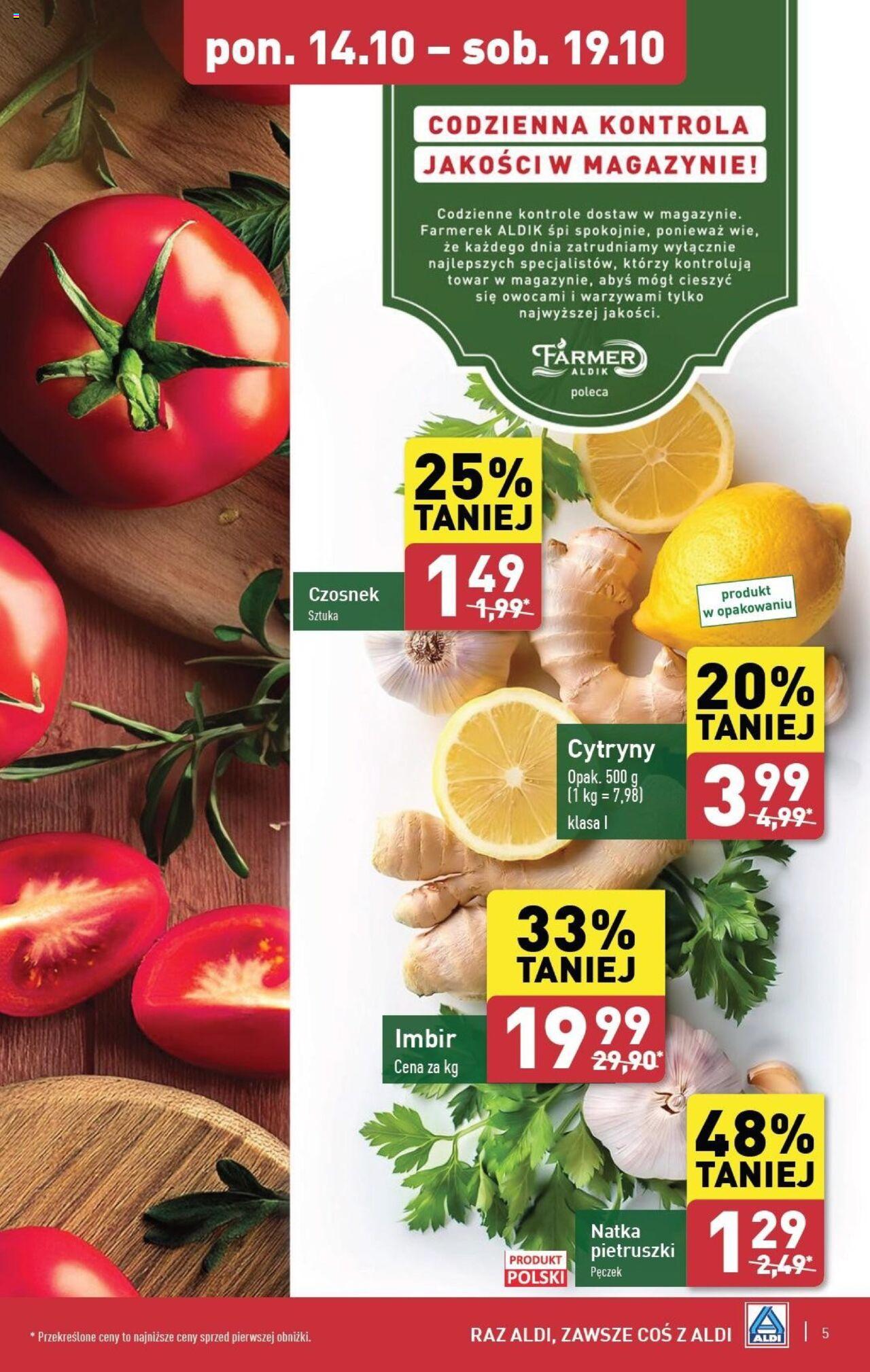 Aldi Farmer Gazetka ważna od 14.10.2024 do 19.10.2024 strona 5