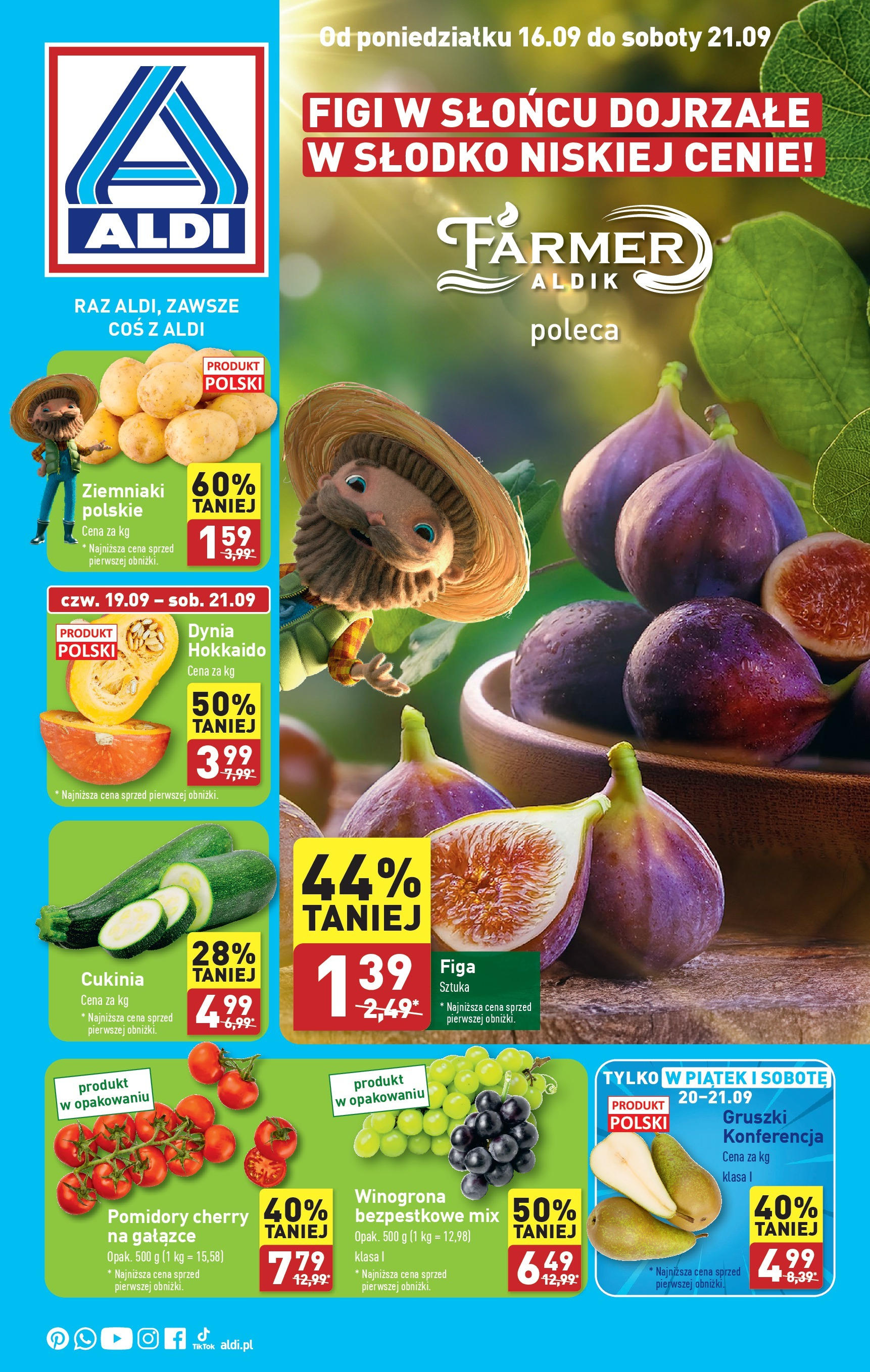 Aldi Farmer Gazetka ważna od 16.09.2024 do 21.09.2024 strona 1