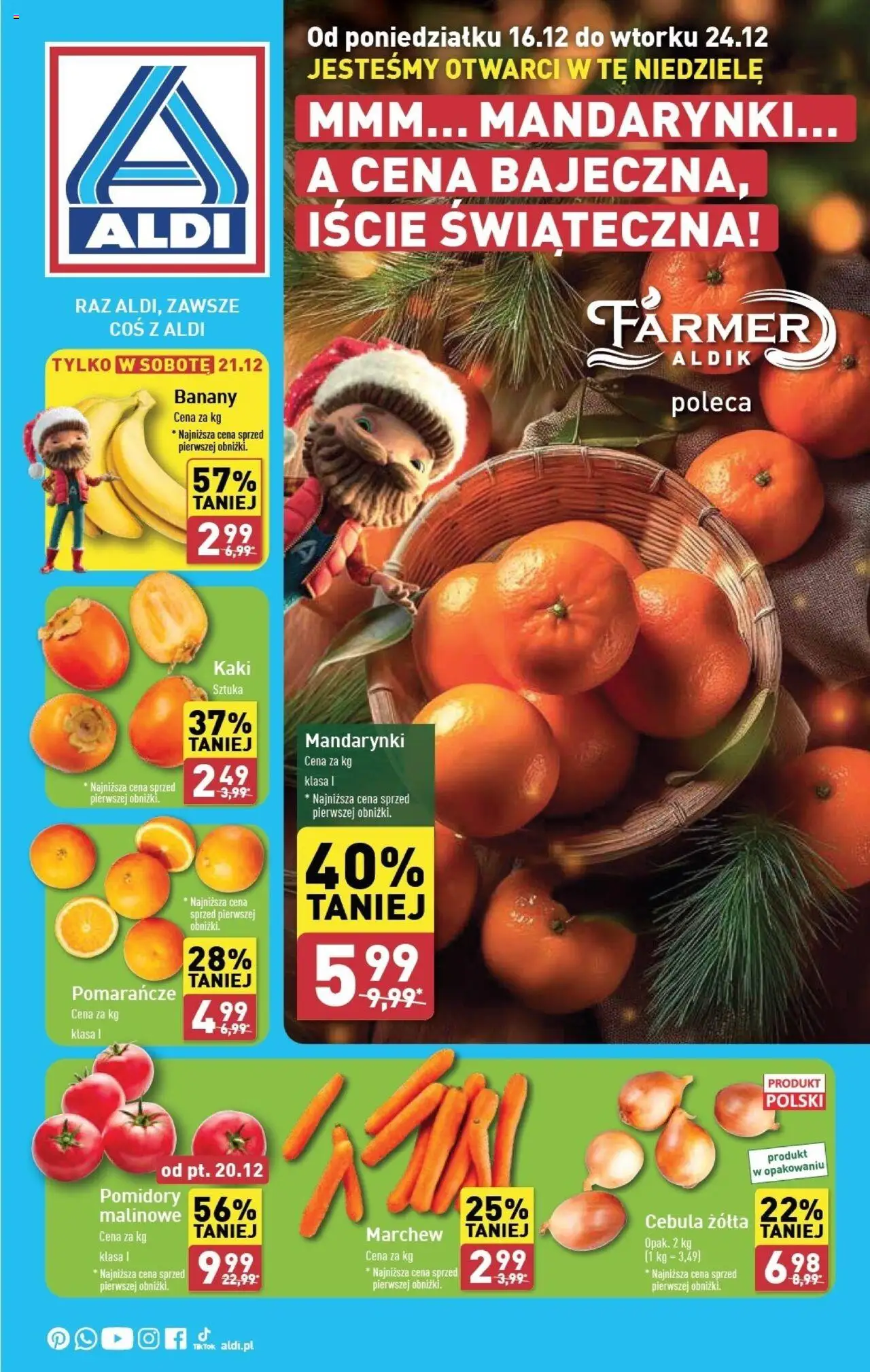 Aldi Farmer gazetka ważna od 16.12.2024 do 24.12.2024 strona 1