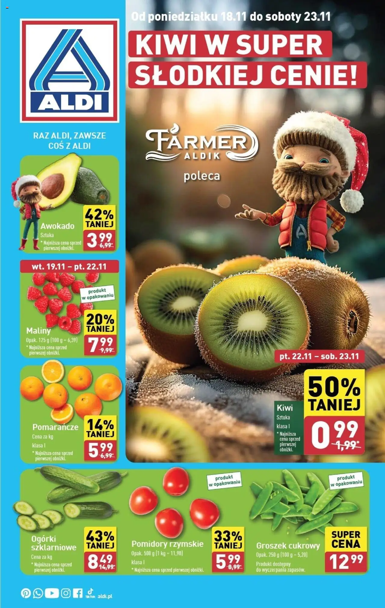 Aldi Farmer Gazetka ważna od 18.11.2024 do 23.11.2024 strona 1