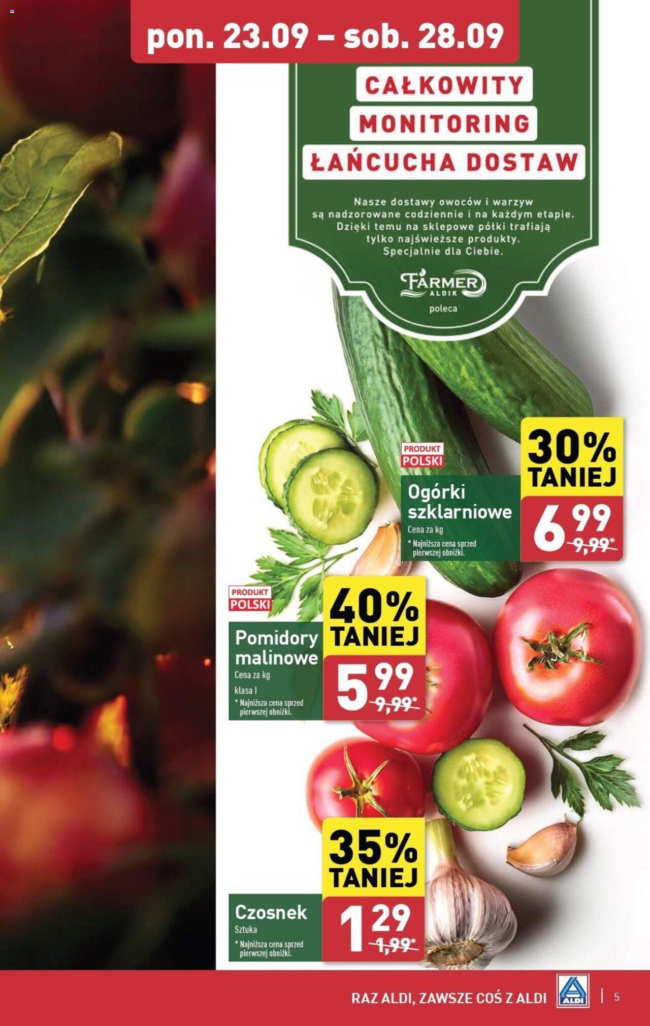 Aldi Farmer Gazetka ważna od 23.09.2024 do 28.09.2024 strona 5