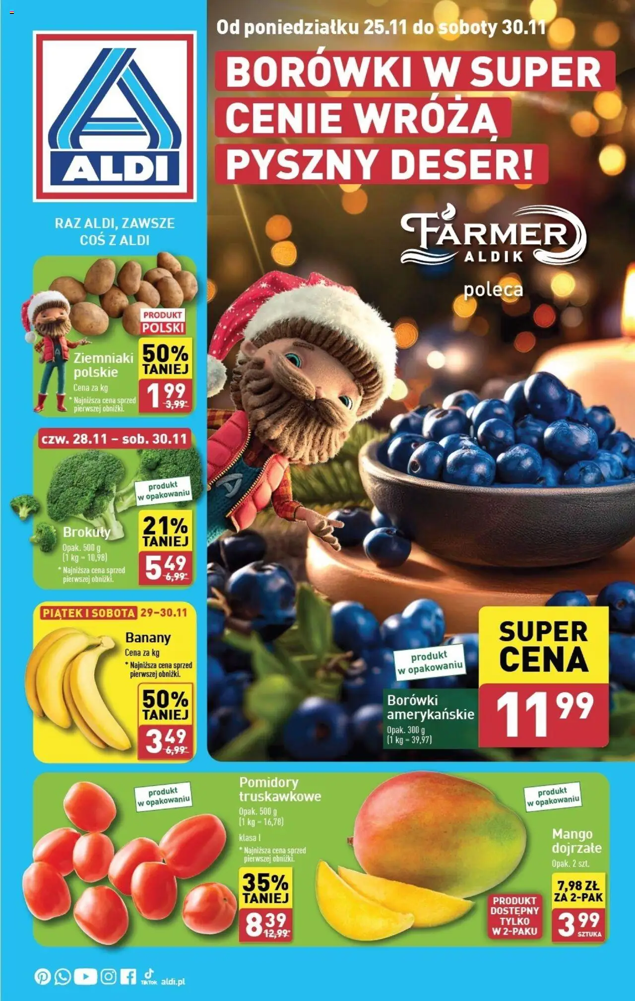 Aldi Farmer Gazetka ważna od 25.11.2024 do 30.11.2024 strona 1