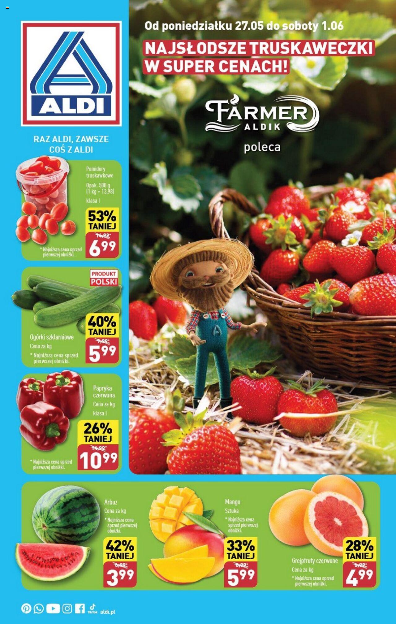Aldi Farmer Gazetka ważna od 27.05.2024 do 01.06.2024 strona 1