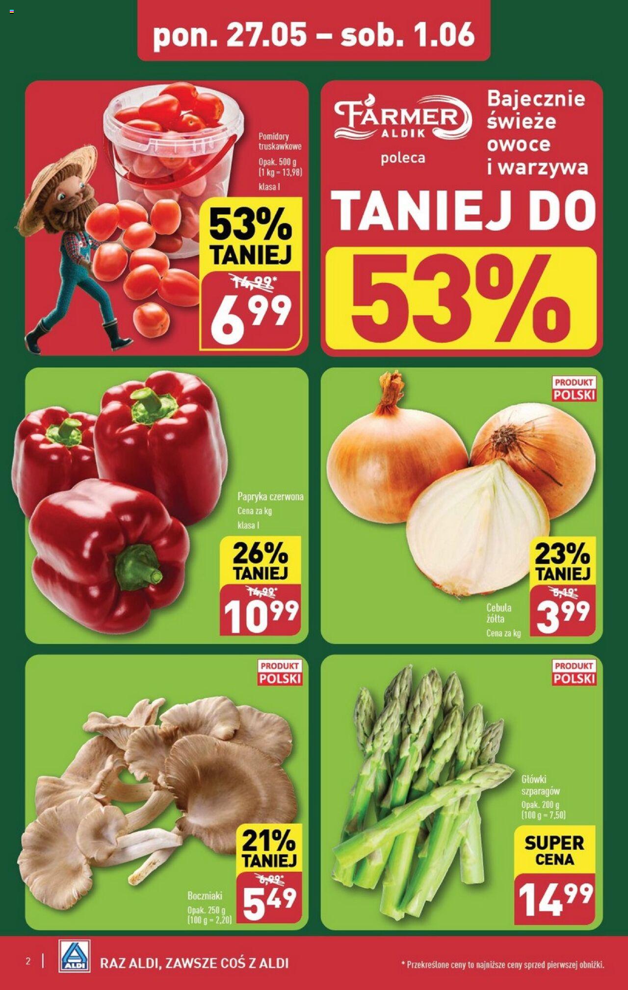 Aldi Farmer Gazetka ważna od 27.05.2024 do 01.06.2024 strona 2