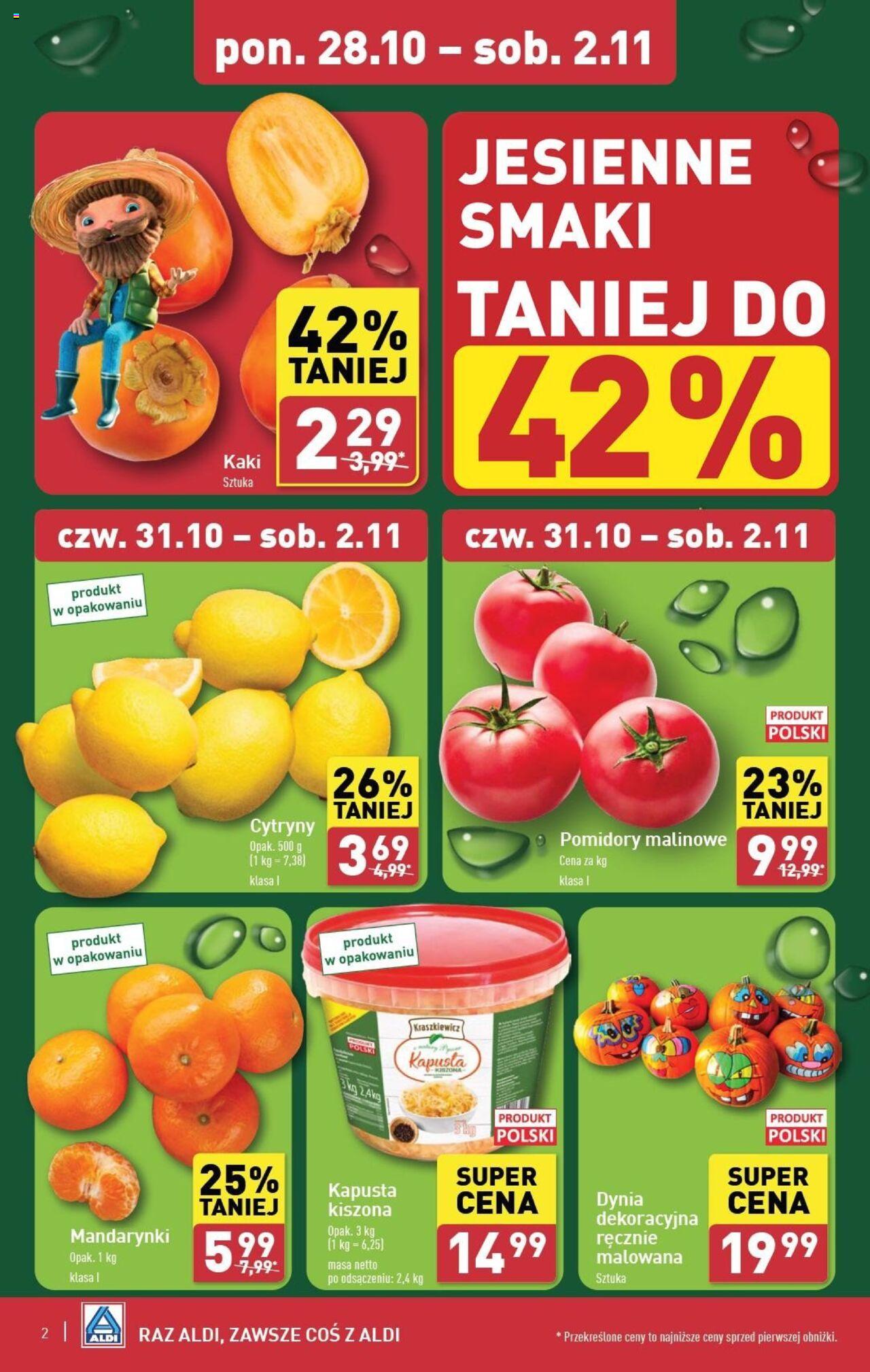Aldi Farmer Gazetka ważna od 28.10.2024 do 02.11.2024 strona 2