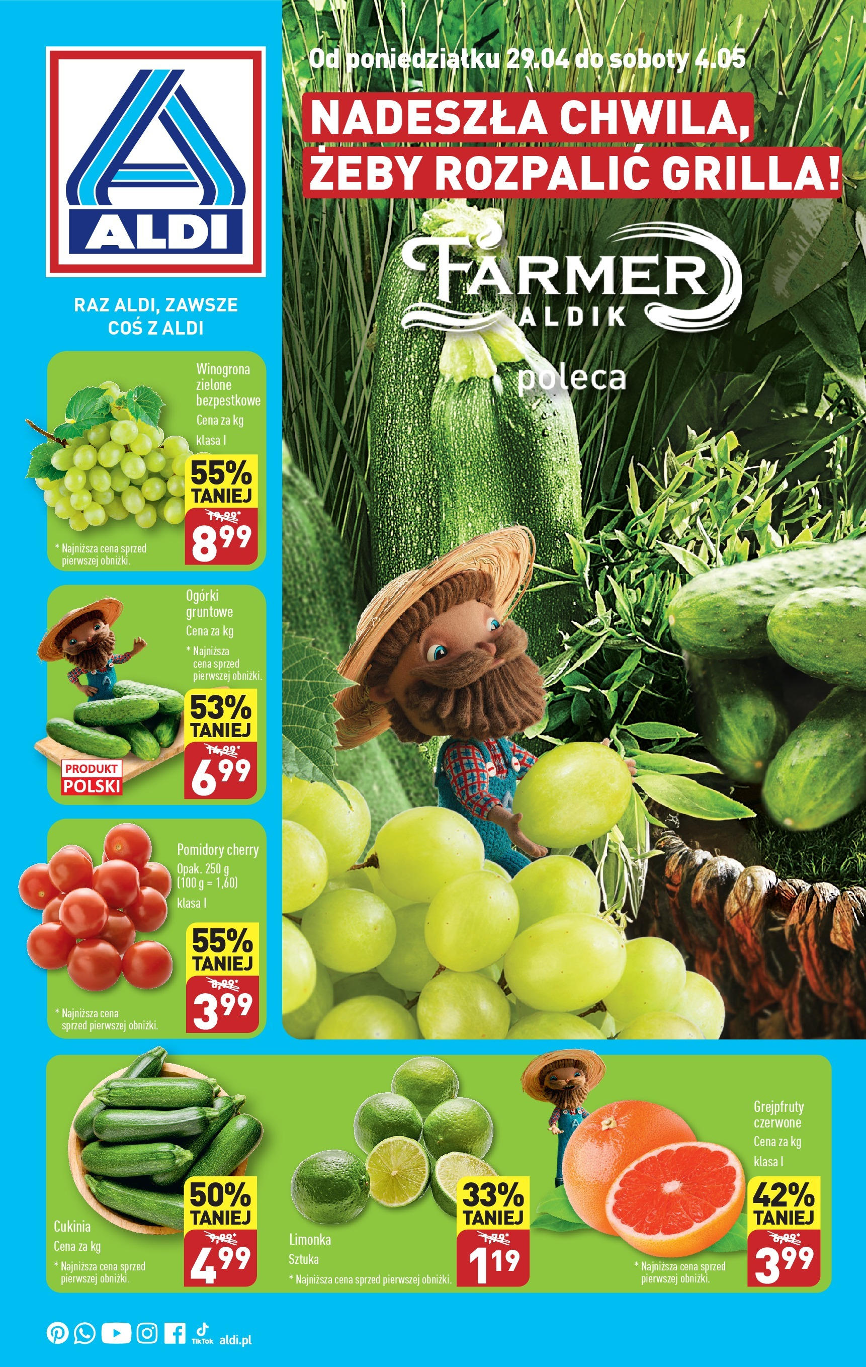 Aldi Farmer Gazetka ważna od 29.04.2024 do 04.05.2024 strona 1