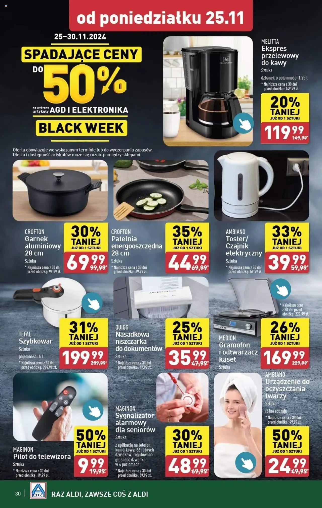 Aldi gazetka  BLACK FRIDAY  ważna od 25.11.2024 do 30.11.2024 strona 30