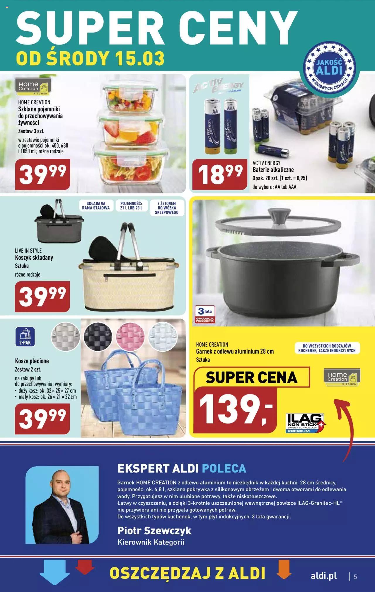 Aldi Gazetka Hity od Środy i od Soboty ważna od 15.03.2023 do 18.03.2023 strona 5