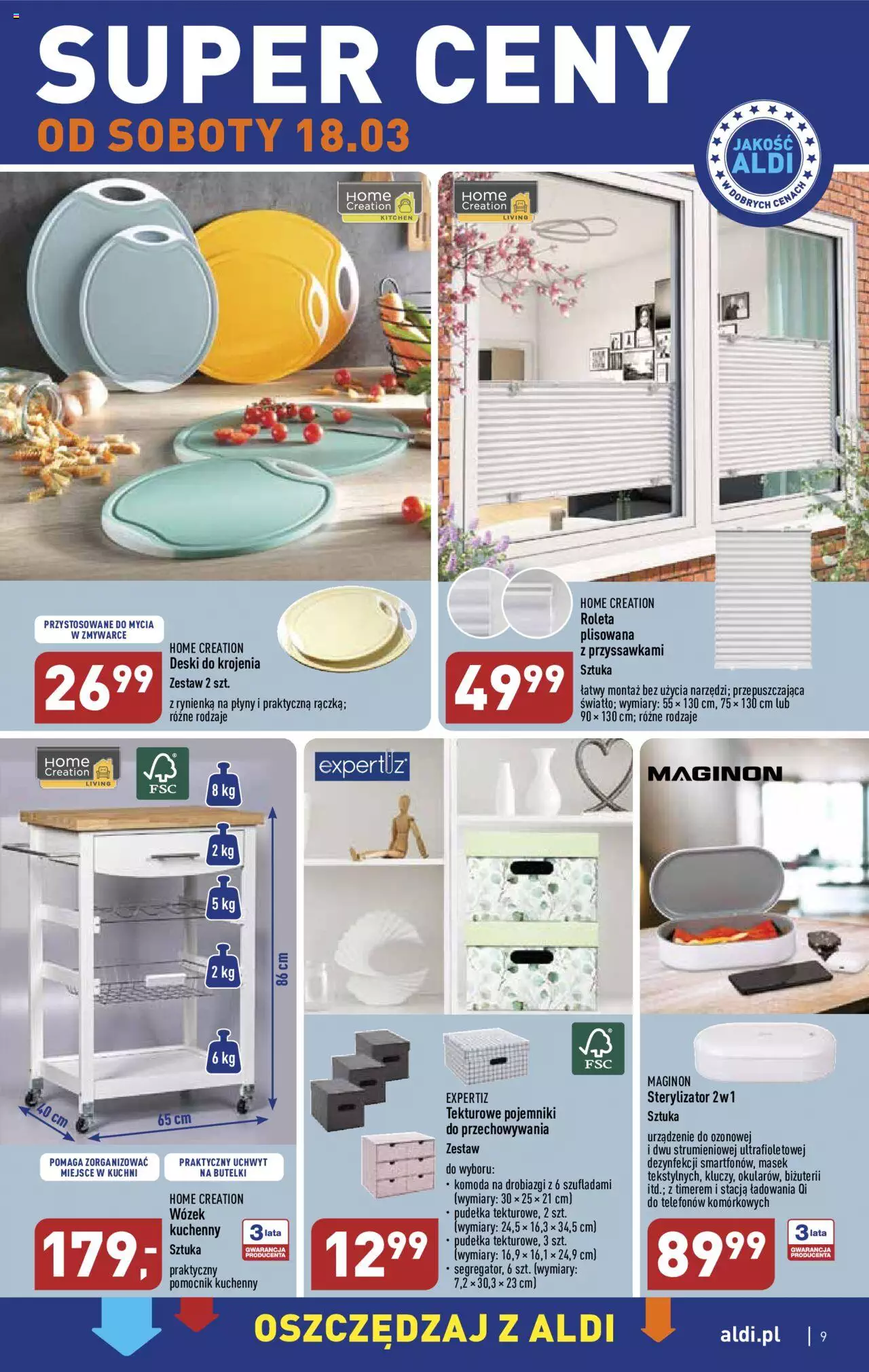 Aldi Gazetka Hity od Środy i od Soboty ważna od 15.03.2023 do 18.03.2023 strona 9