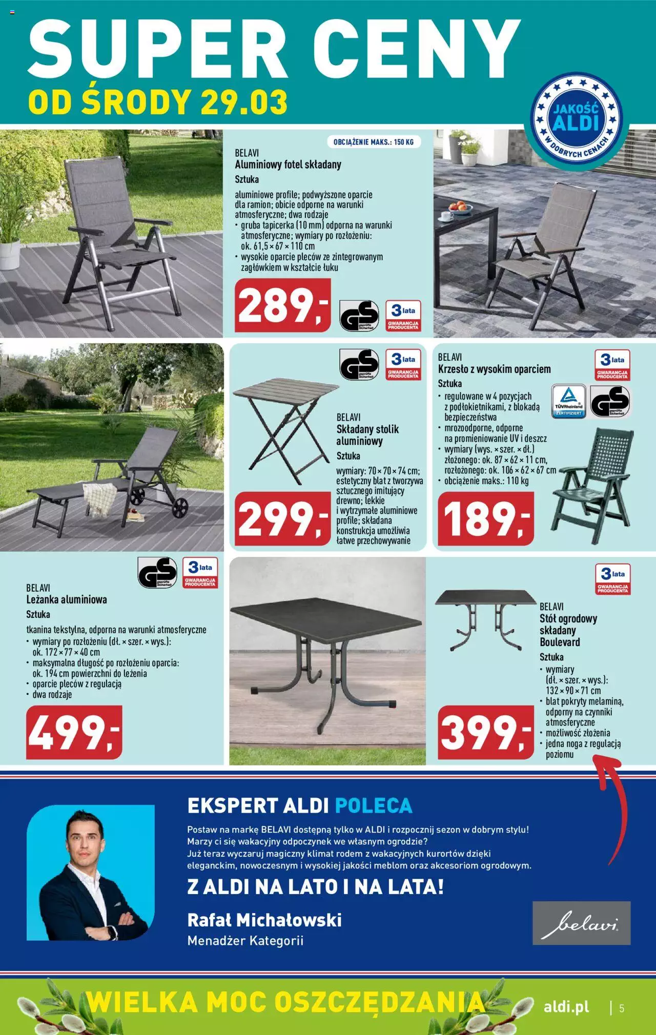 Aldi Gazetka Hity od Środy i od Soboty ważna  od 29.03.2023 do 01.04.2023 strona 5