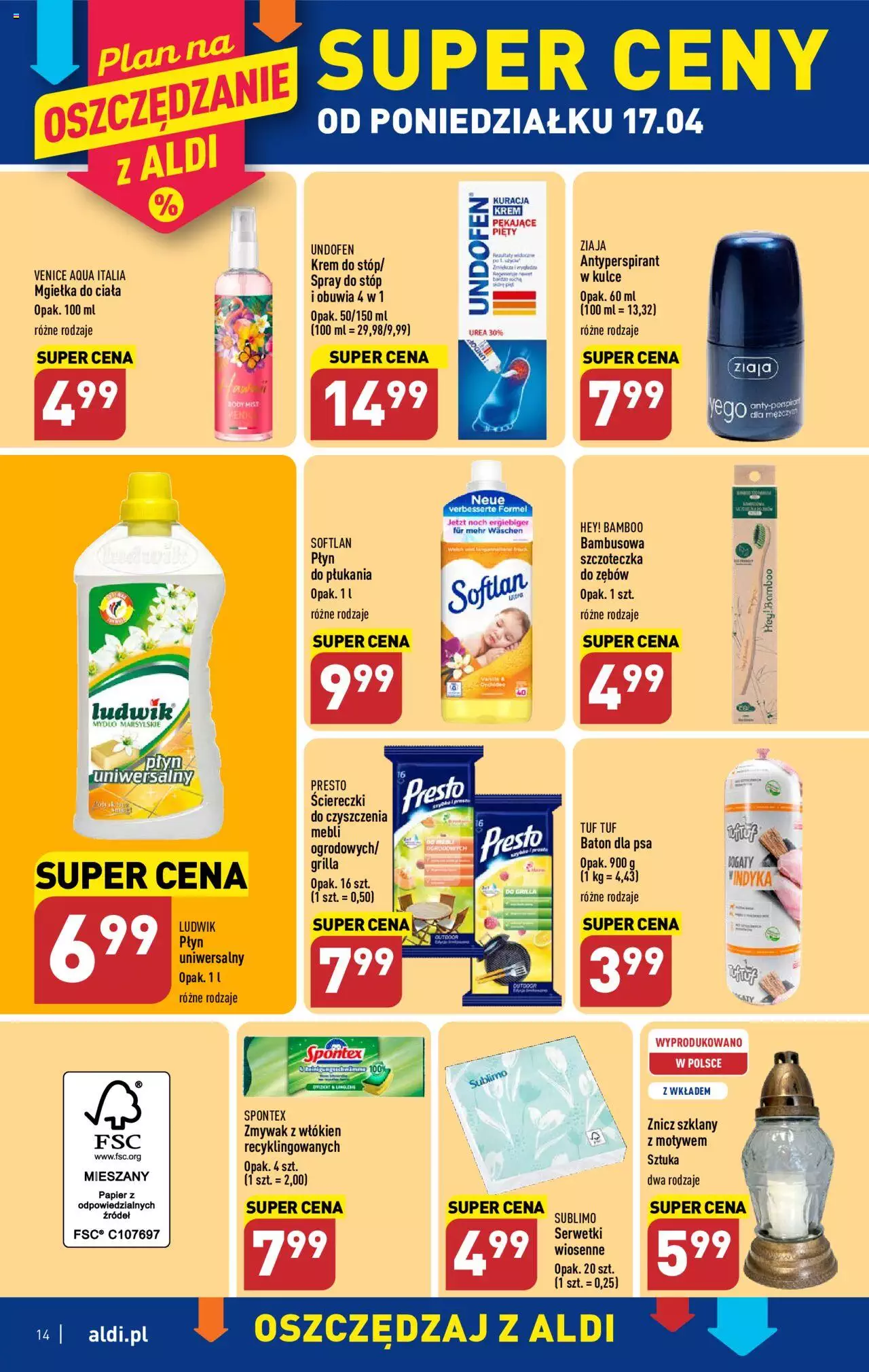 Aldi Gazetka  od 17.04.2023 do 22.04.2023 strona 14