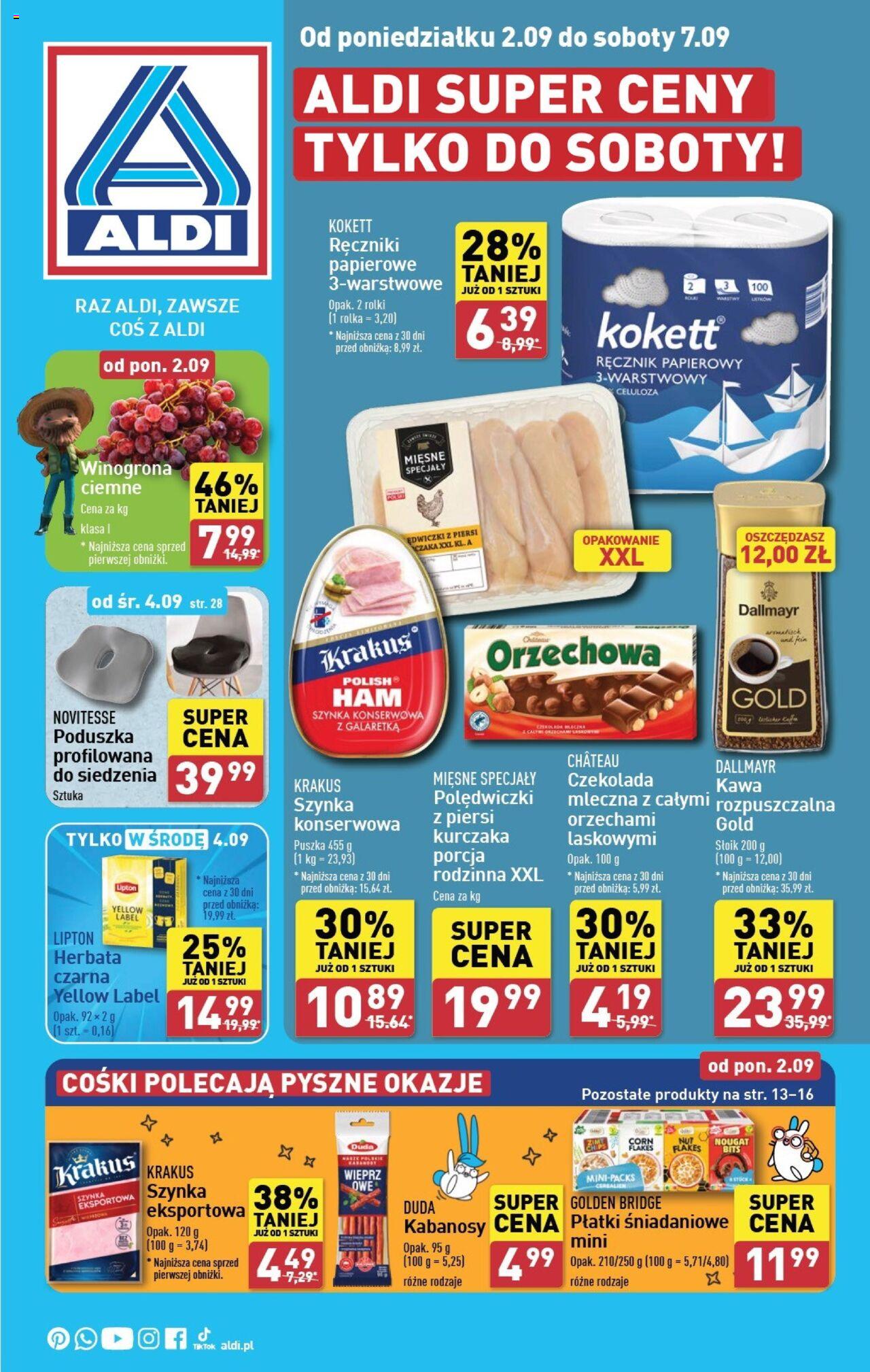 Aldi Gazetka ważna od 02.09.2024 do 07.09.2024 strona 1