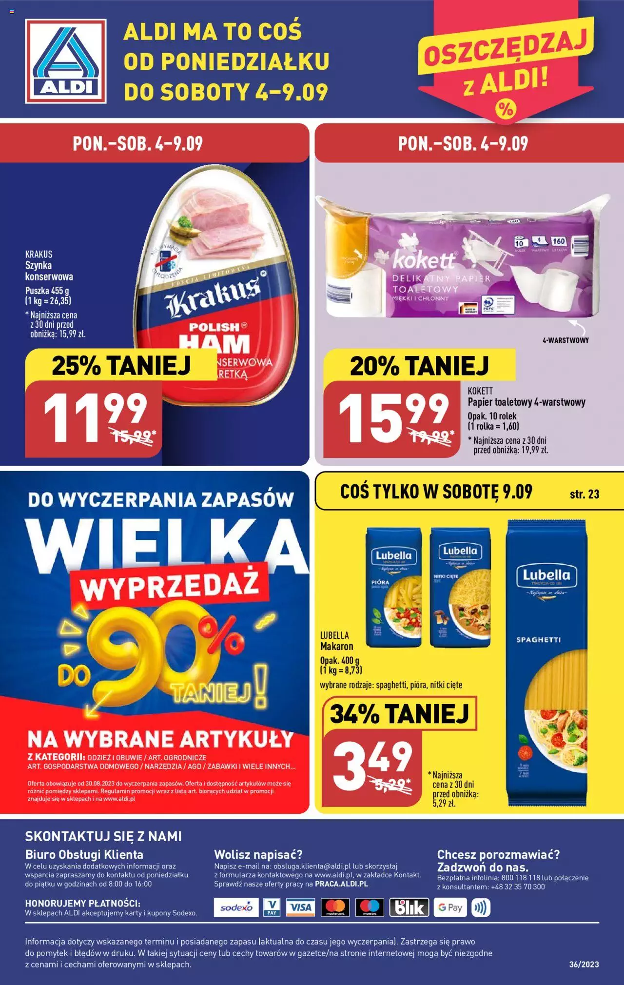 Aldi Gazetka ważna od 04.09.2023 do 09.09.2023 strona 36