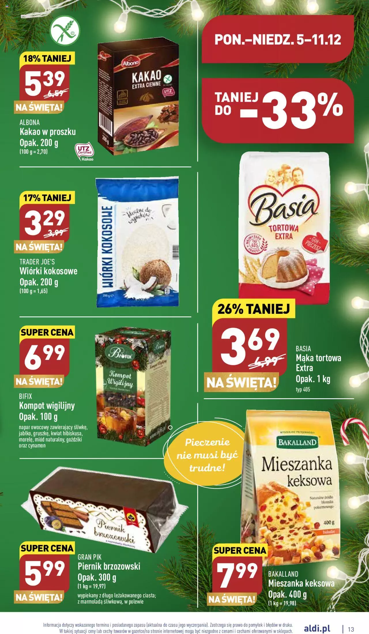 Aldi  Gazetka ważna od 05.12.2022 do 11.12.2022 strona 13