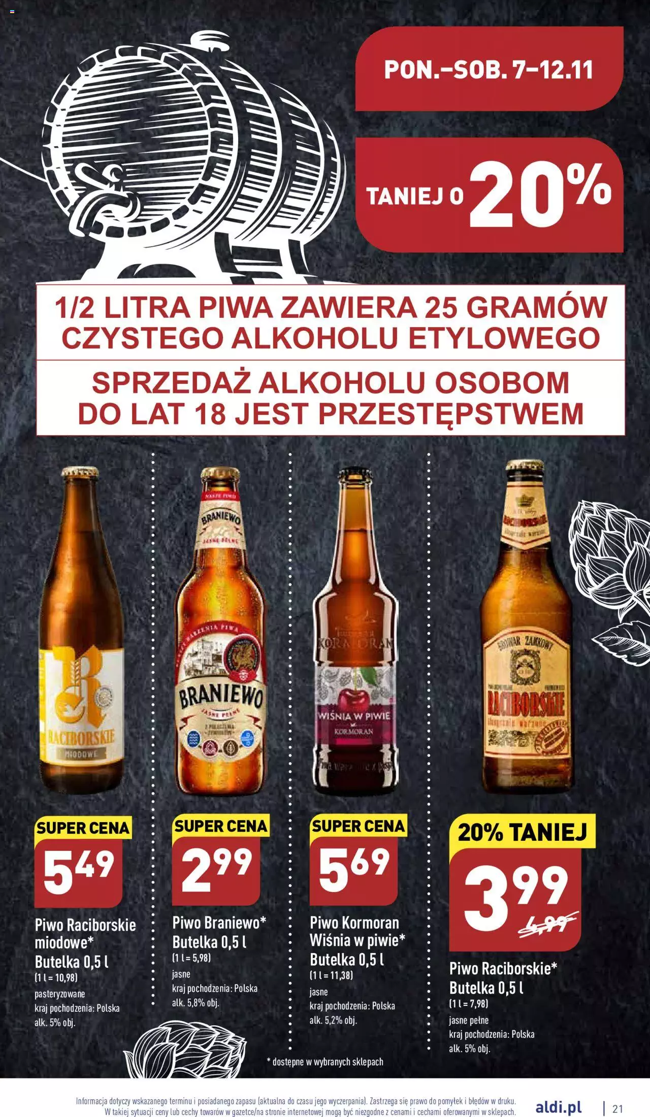 Aldi gazetka ważna od 07.11.2022 do 12.11.2022 strona 21