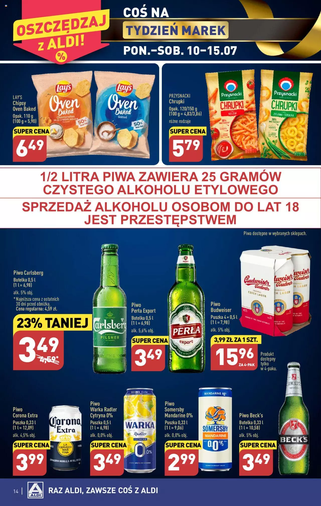 Aldi  Gazetka ważna od 10.07.2023 do 15.07.2023 strona 14