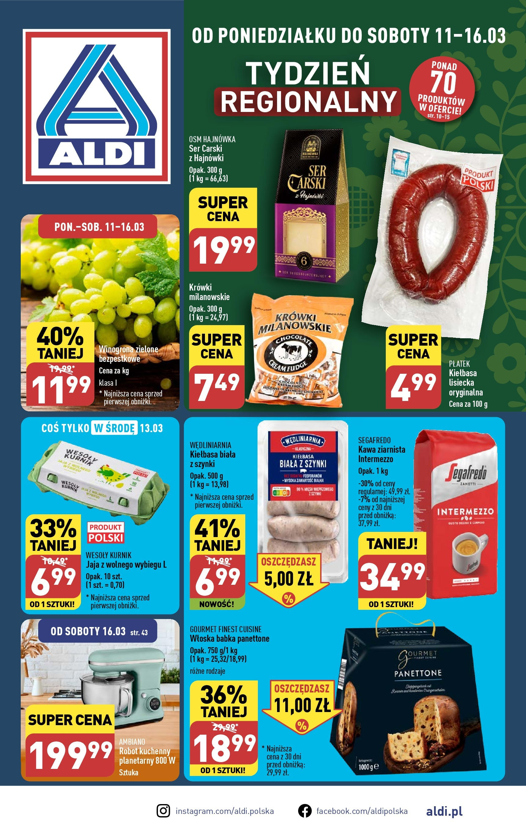 Aldi Gazetka ważna od 11.03.2024 do 16.03.2024 strona 1