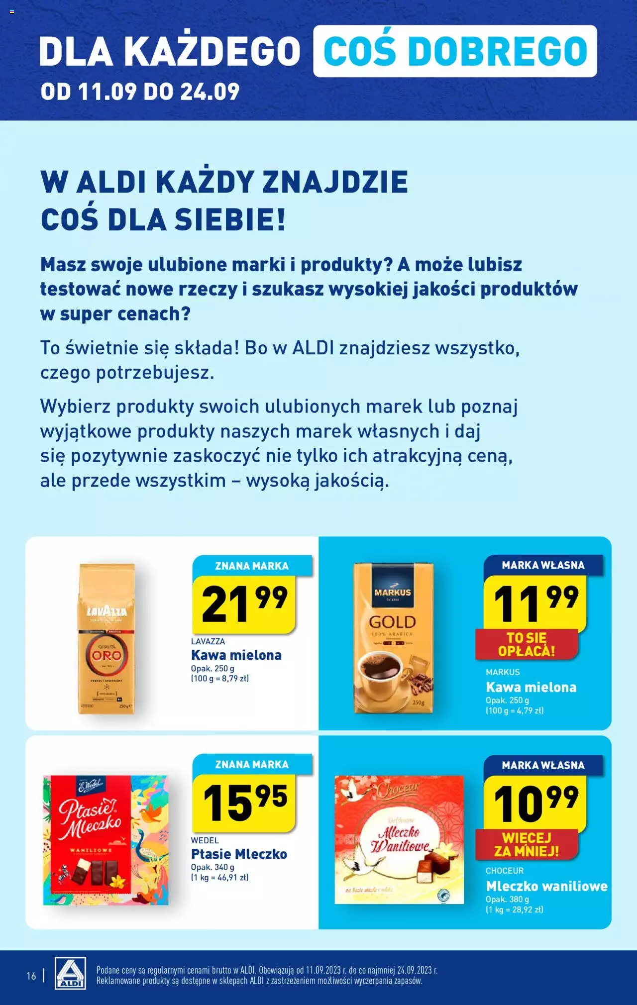 Aldi Gazetka ważna od 11.09.2023 do 16.09.2023 strona 16
