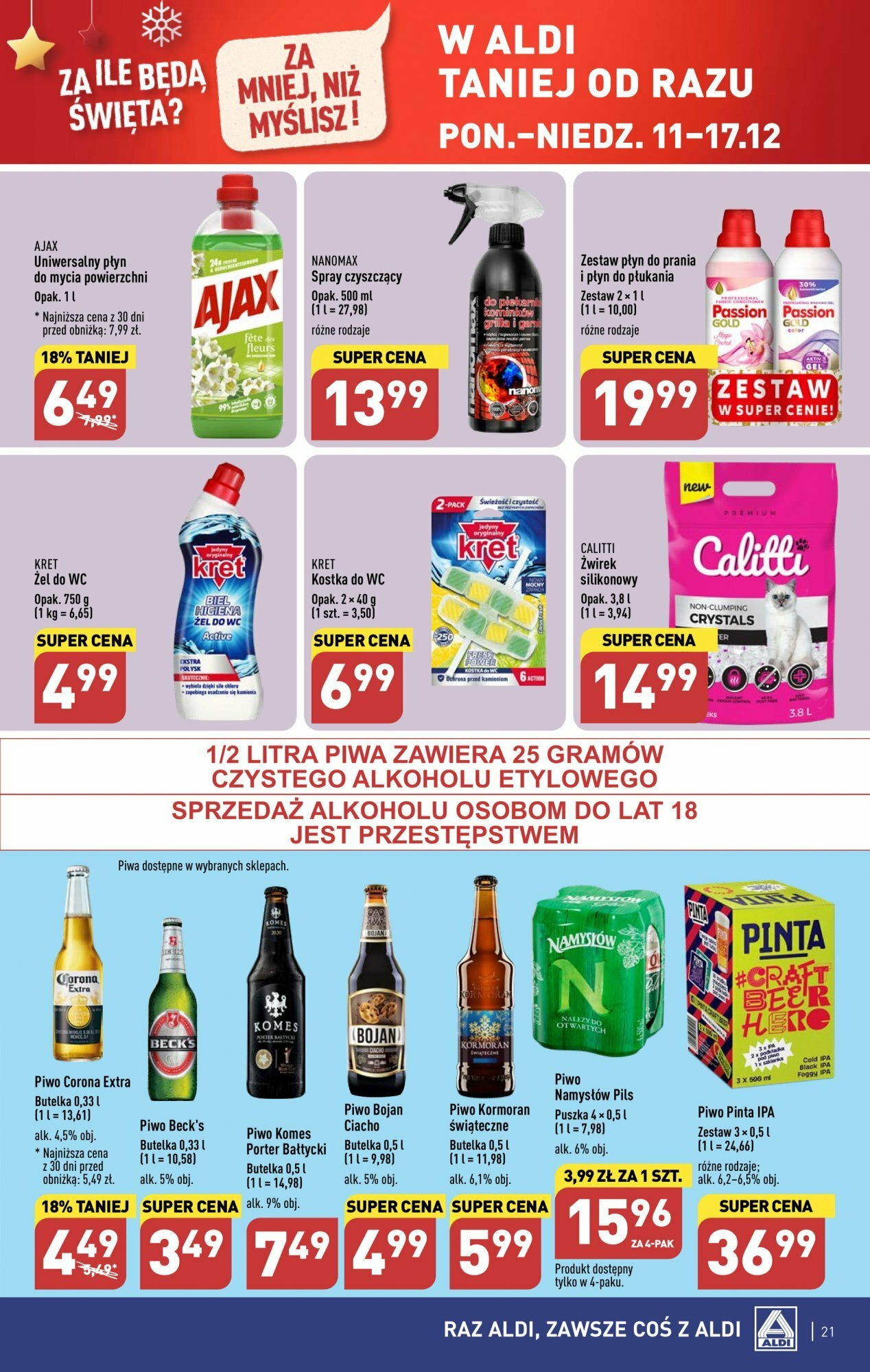 Aldi gazetka ważna od  11.12.2023 do 17.12.2023 strona 21