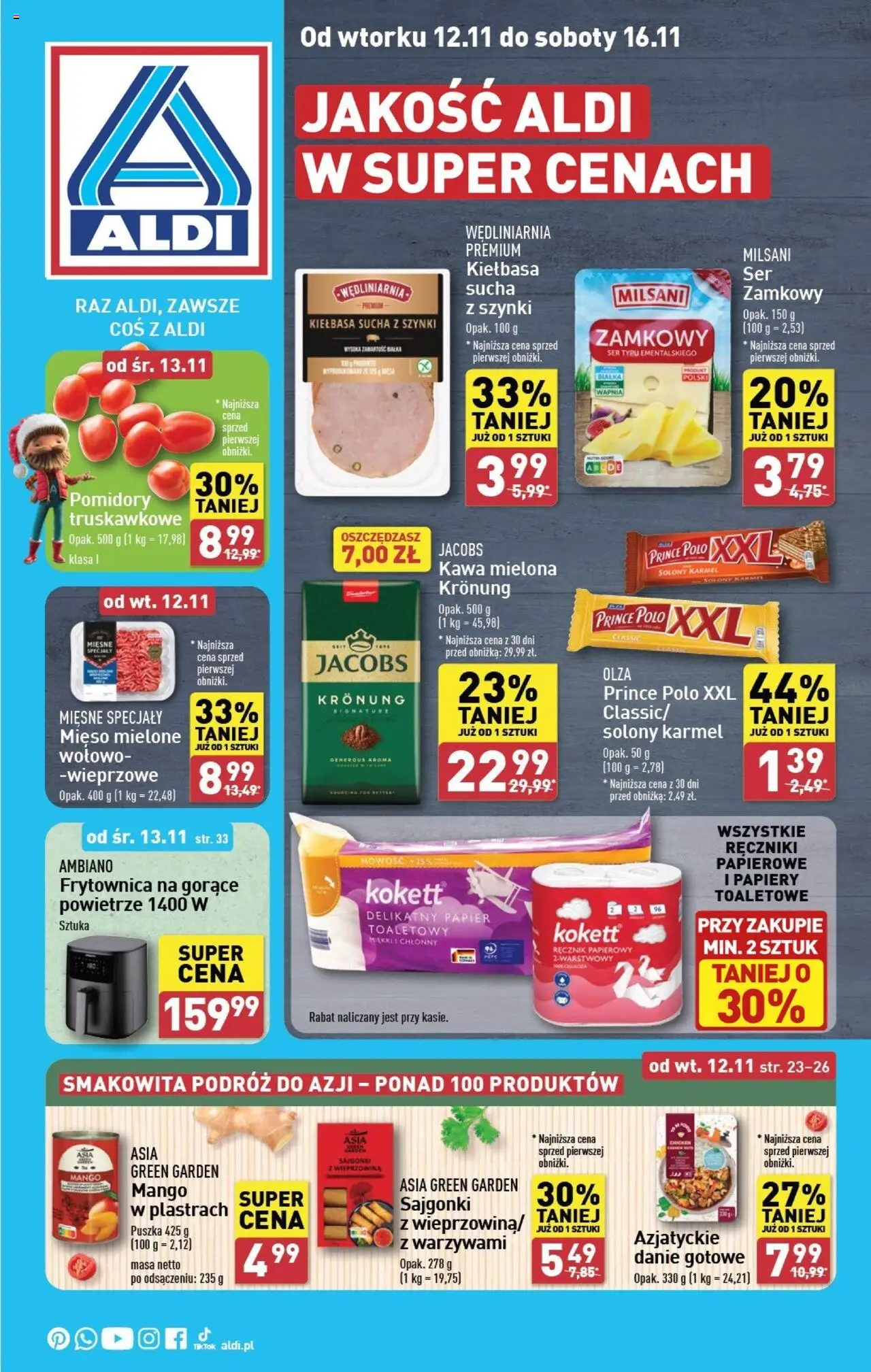 Aldi Gazetka ważna od 12.11.2024 do 16.11.2024 strona 1