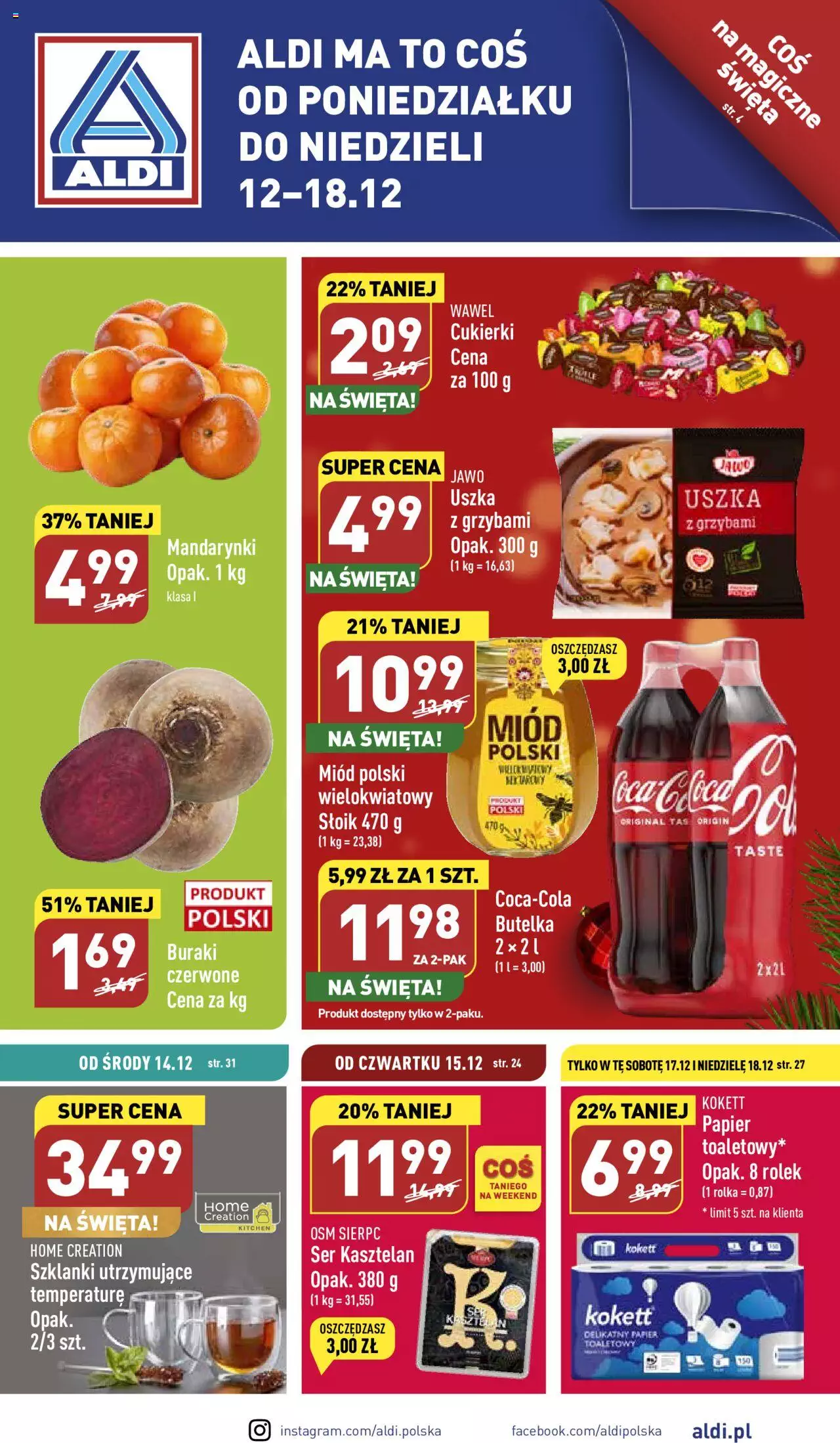 Aldi  Gazetka ważna  od 12.12.2022 do 18.12.2022 strona 1