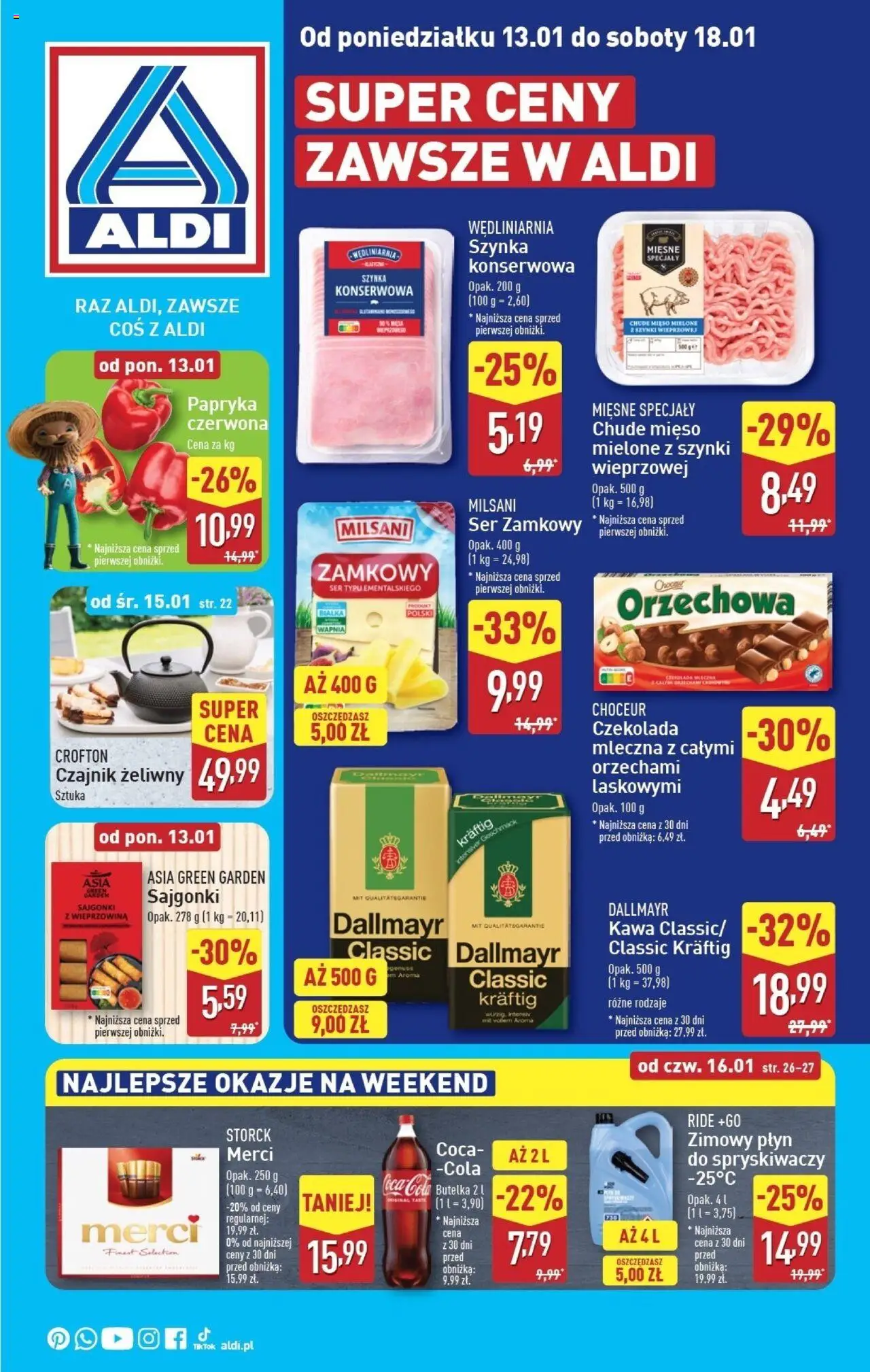 Aldi Gazetka ważna od 13.01.2025 do 18.01.2025 strona 1
