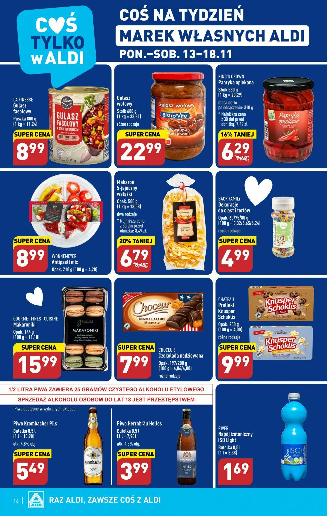 Aldi gazetka ważna od 13.11.2023 do 18.11.2023 strona 16