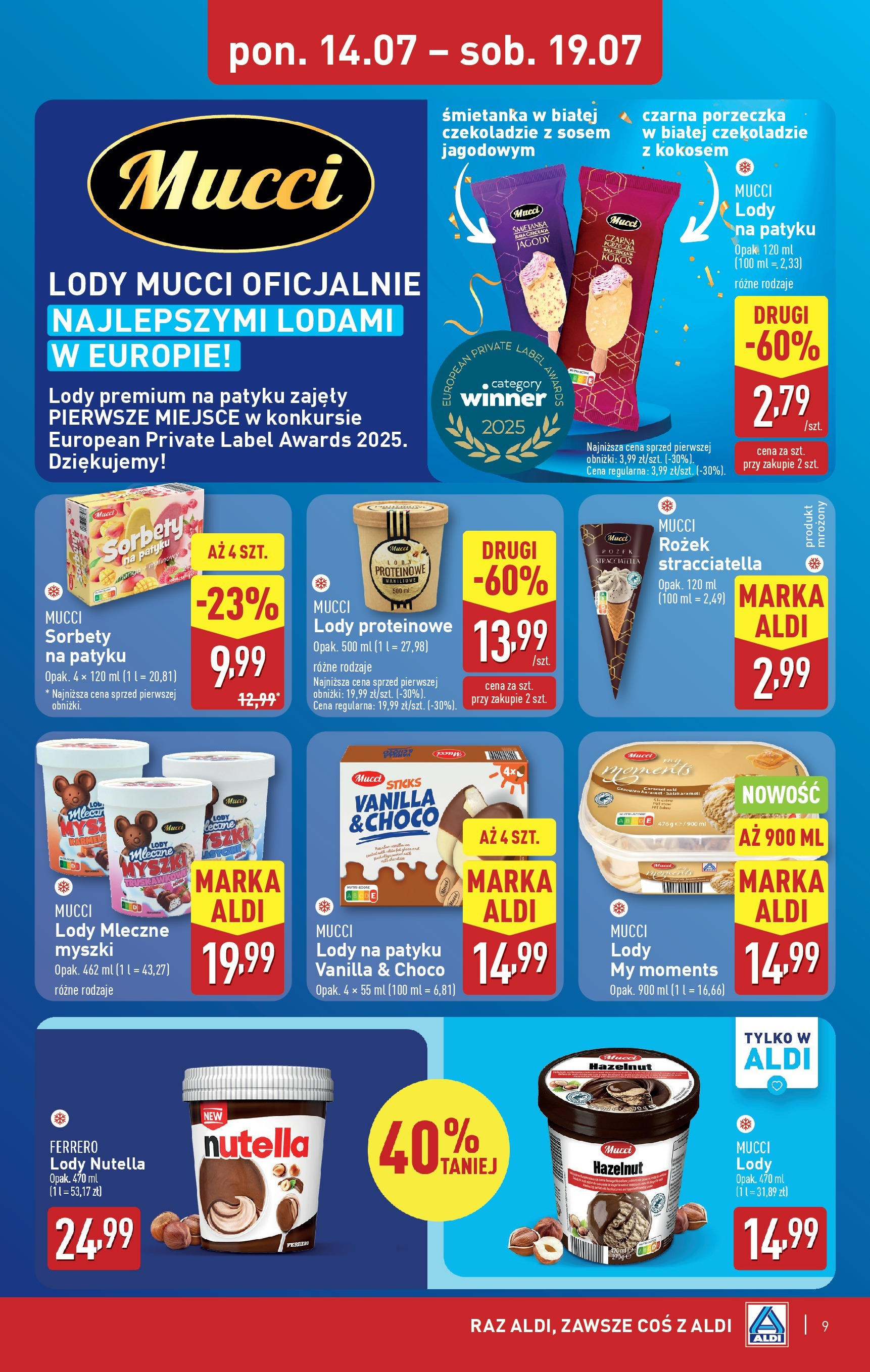Aldi  Gazetka ważna od  14.07.2025 do 19.07.2025 strona 9