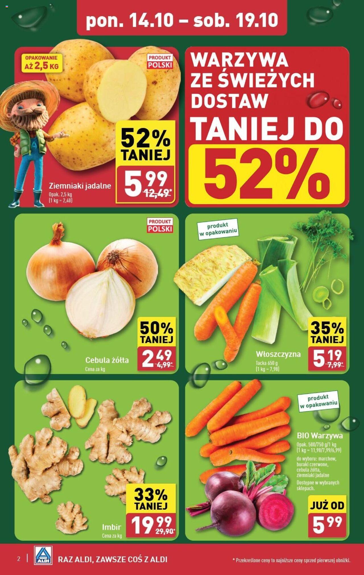 Aldi  Gazetka ważna od 14.10.2024 do 19.10.2024 strona 2