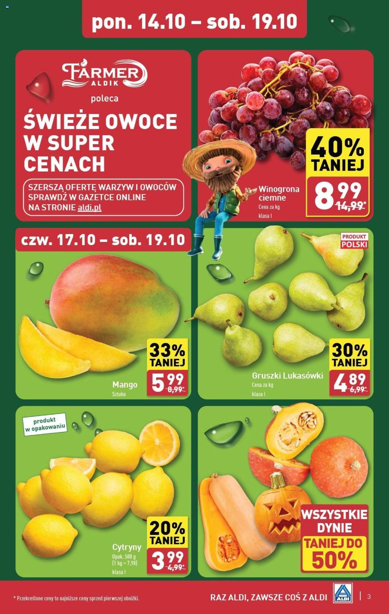 Aldi  Gazetka ważna od 14.10.2024 do 19.10.2024 strona 3